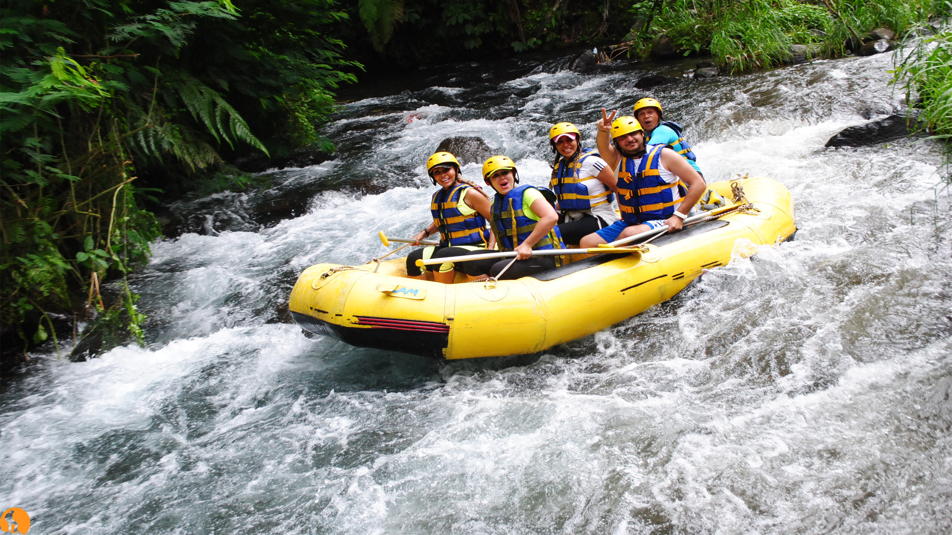 Telaga Waja rafting, White water fun, Outdoor trip, Adrenaline rush, 1920x1080 Full HD Desktop