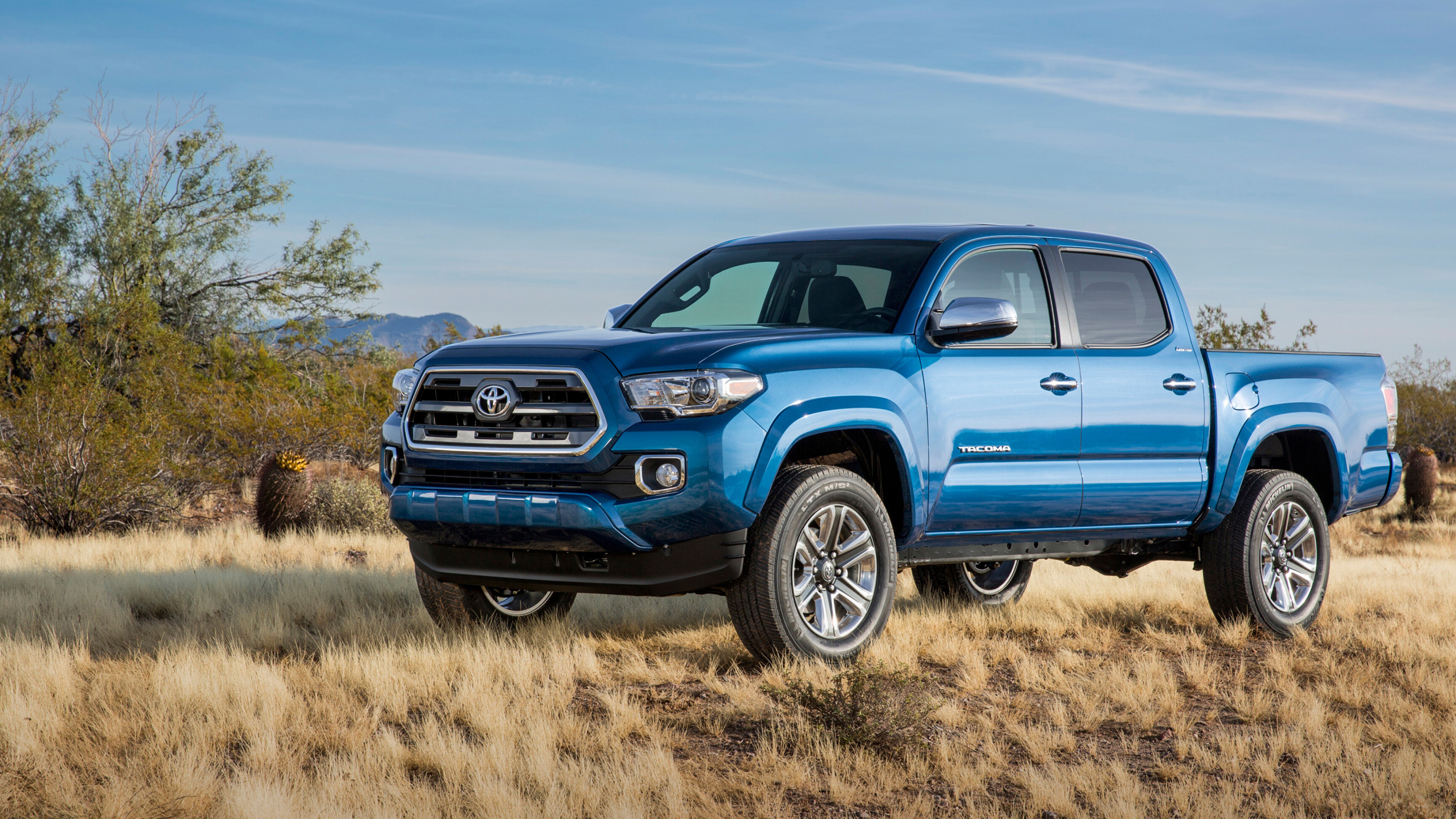 Toyota Tacoma: Cars, Limited Double Cab model, A light-duty truck. 3840x2160 4K Background.