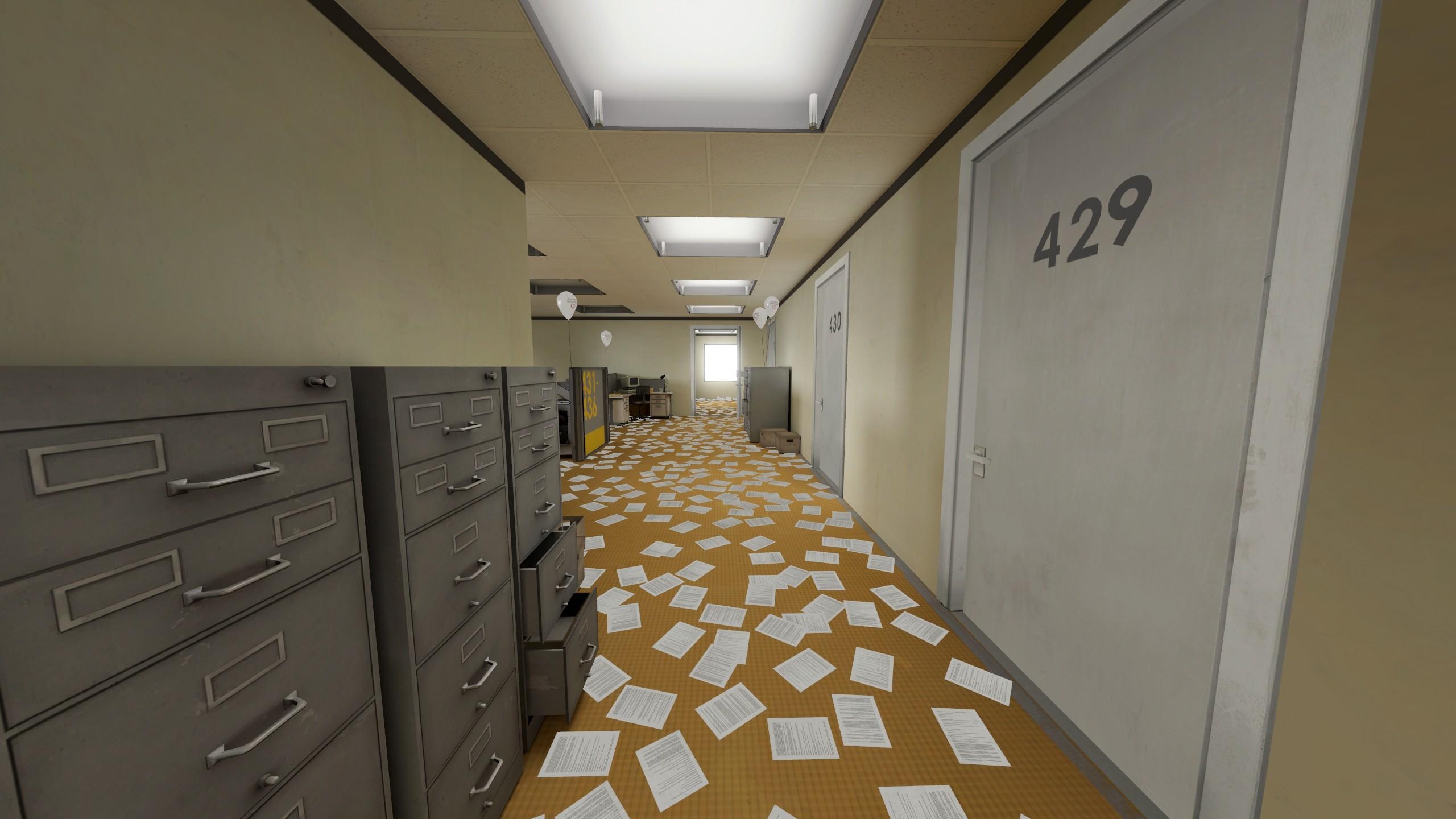 The Stanley Parable Ultra Deluxe: The player may contradict the narrator's directions. 2560x1440 HD Wallpaper.