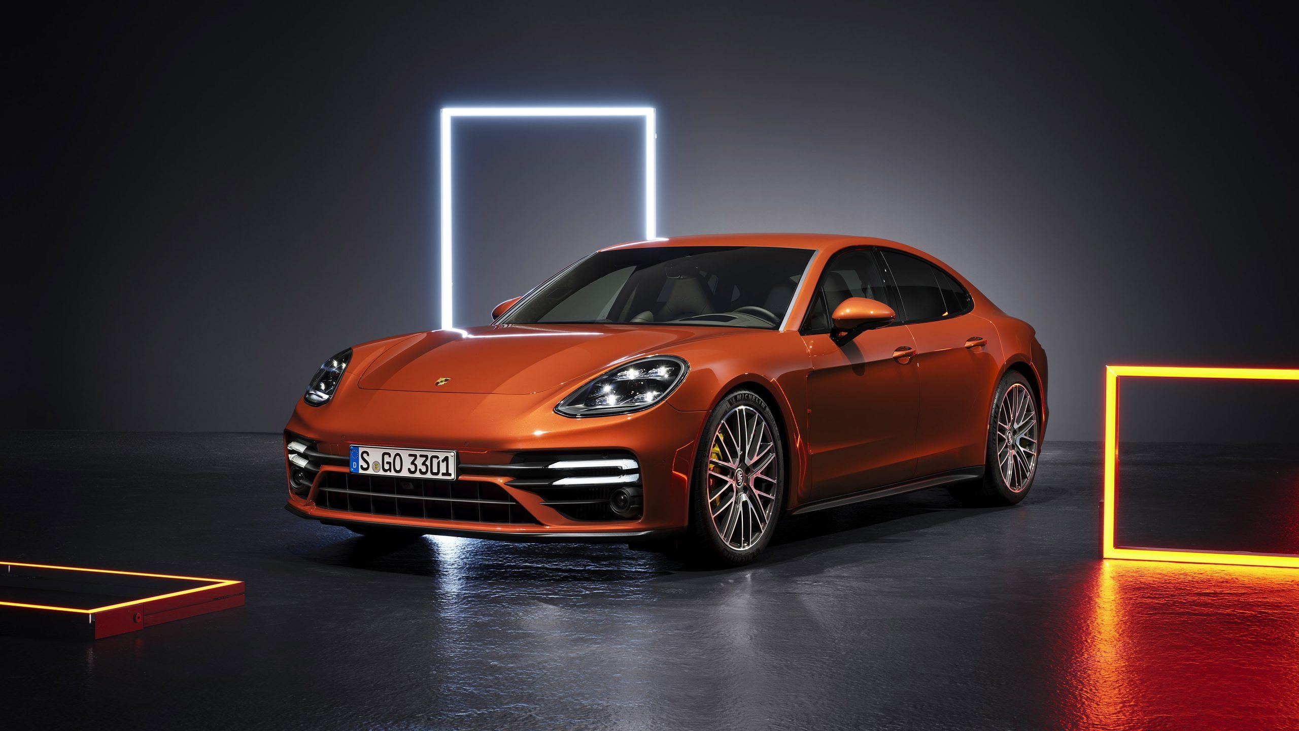 Porsche Panamera, Luxury sports car, Timeless design, Exhilarating performance, 2560x1440 HD Desktop