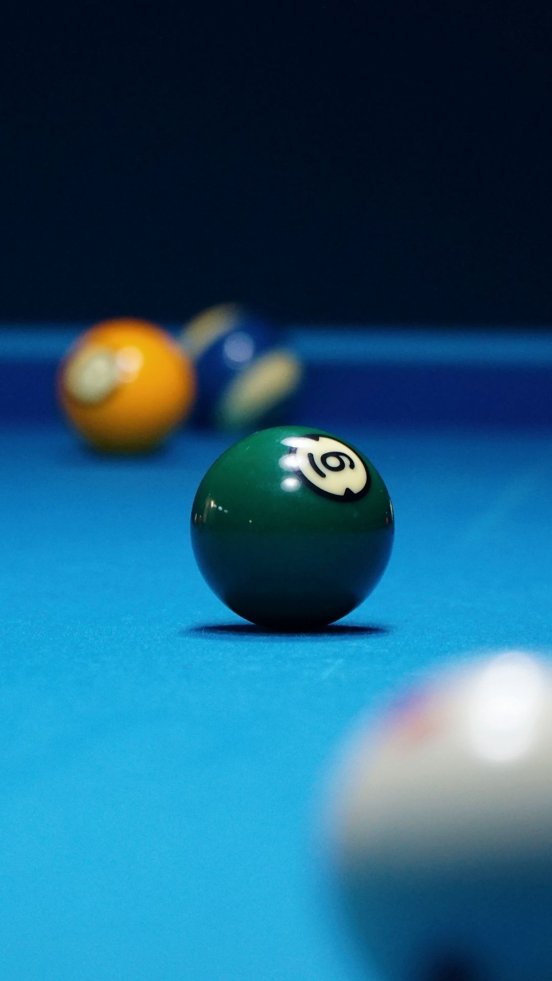 Billiards: Object balls, Small but hard and numbered balls used in carom, pool, and snooker. 1080x1920 Full HD Wallpaper.