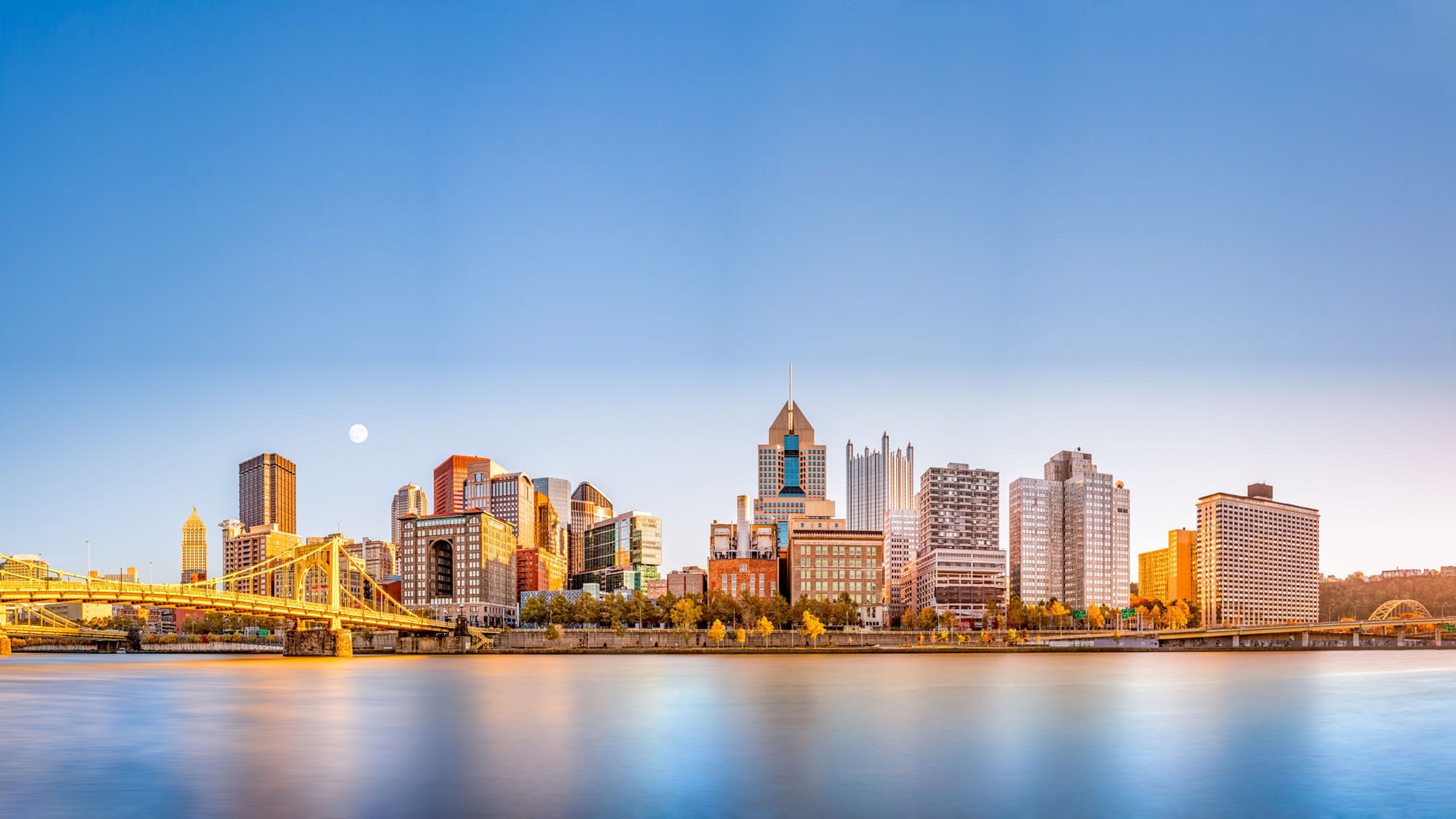 Pittsburgh Skyline, Travels, Pittsburgh wallpapers, Top free, 3840x2160 4K Desktop