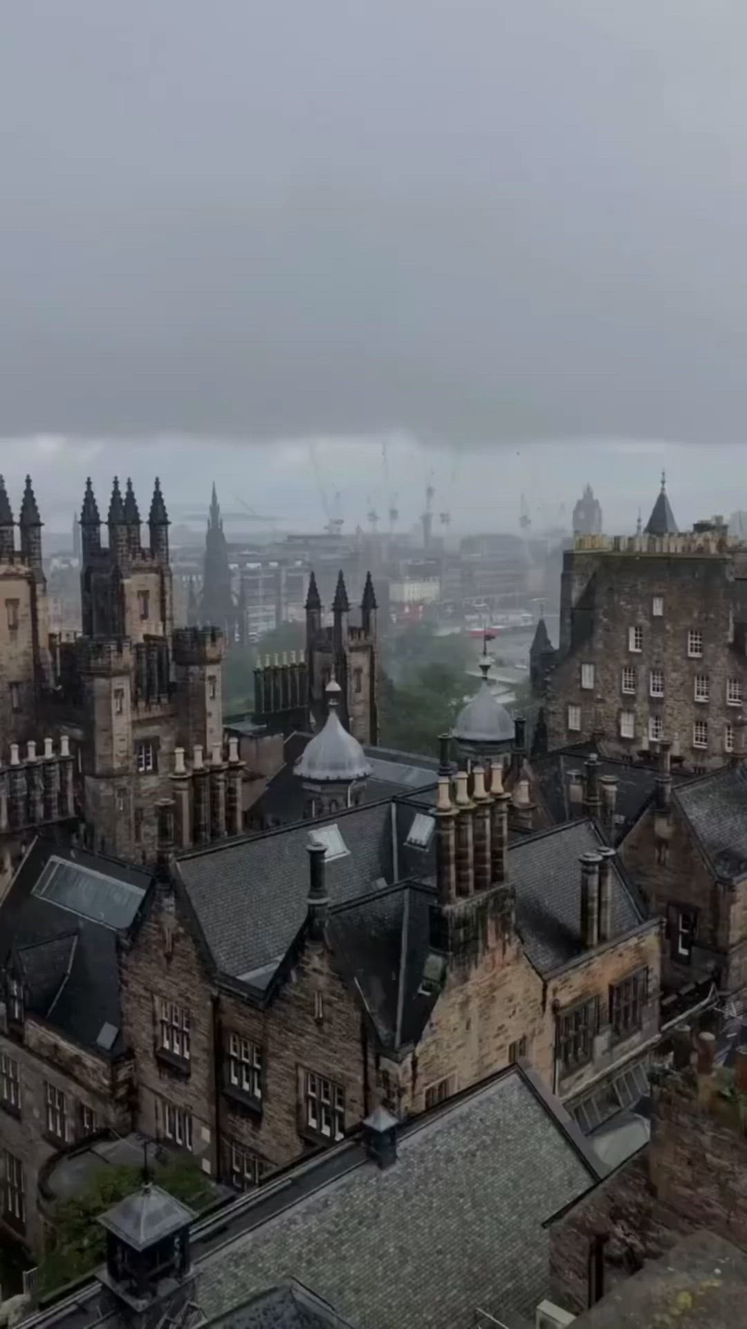 Edinburgh snow, Castles in Scotland, Futuristic architecture, Scenic destinations, 1080x1920 Full HD Handy