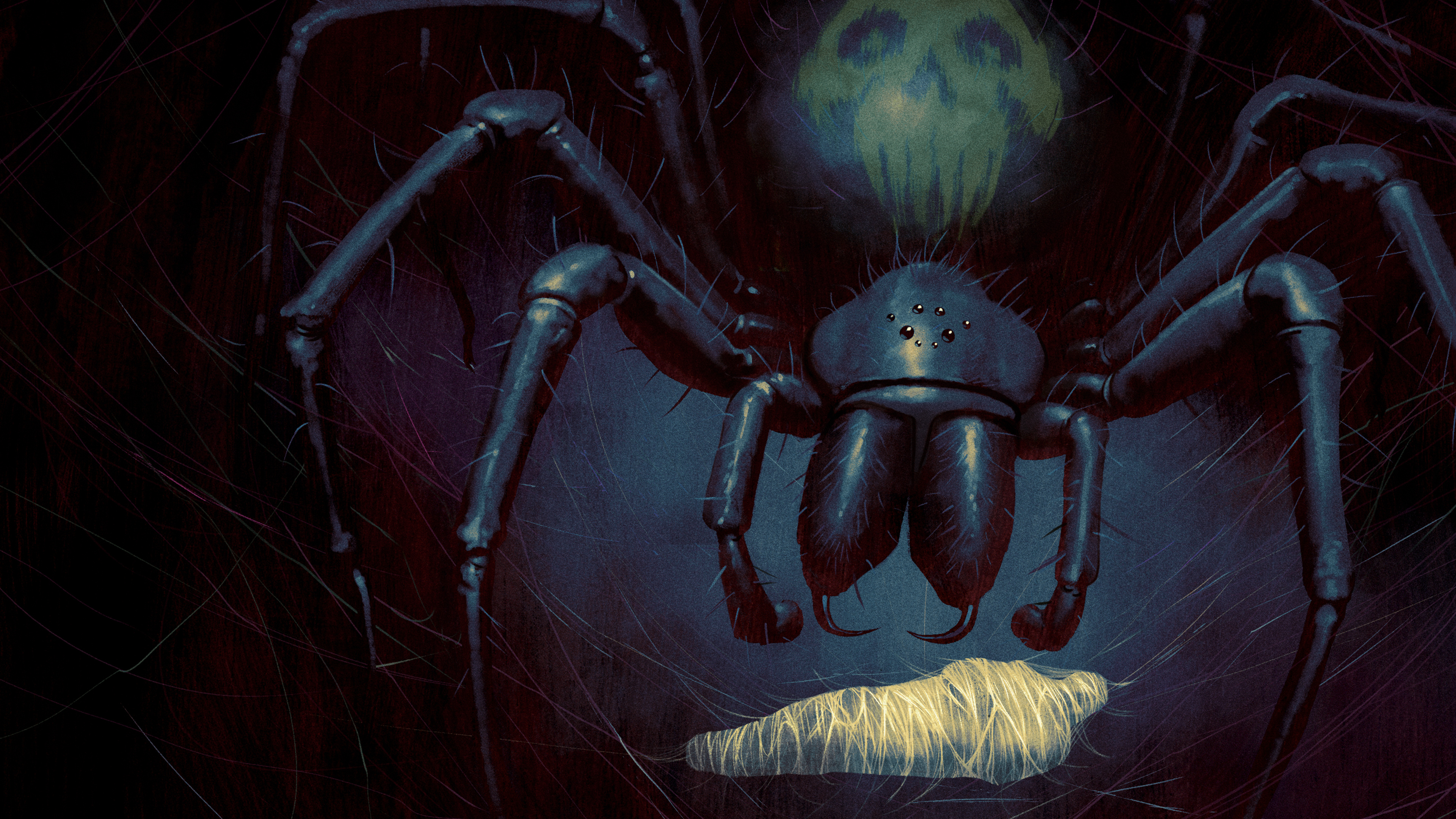 Insect illustration, Creepy creatures, Horror artwork, Wallpaper-worthy, 3840x2160 4K Desktop
