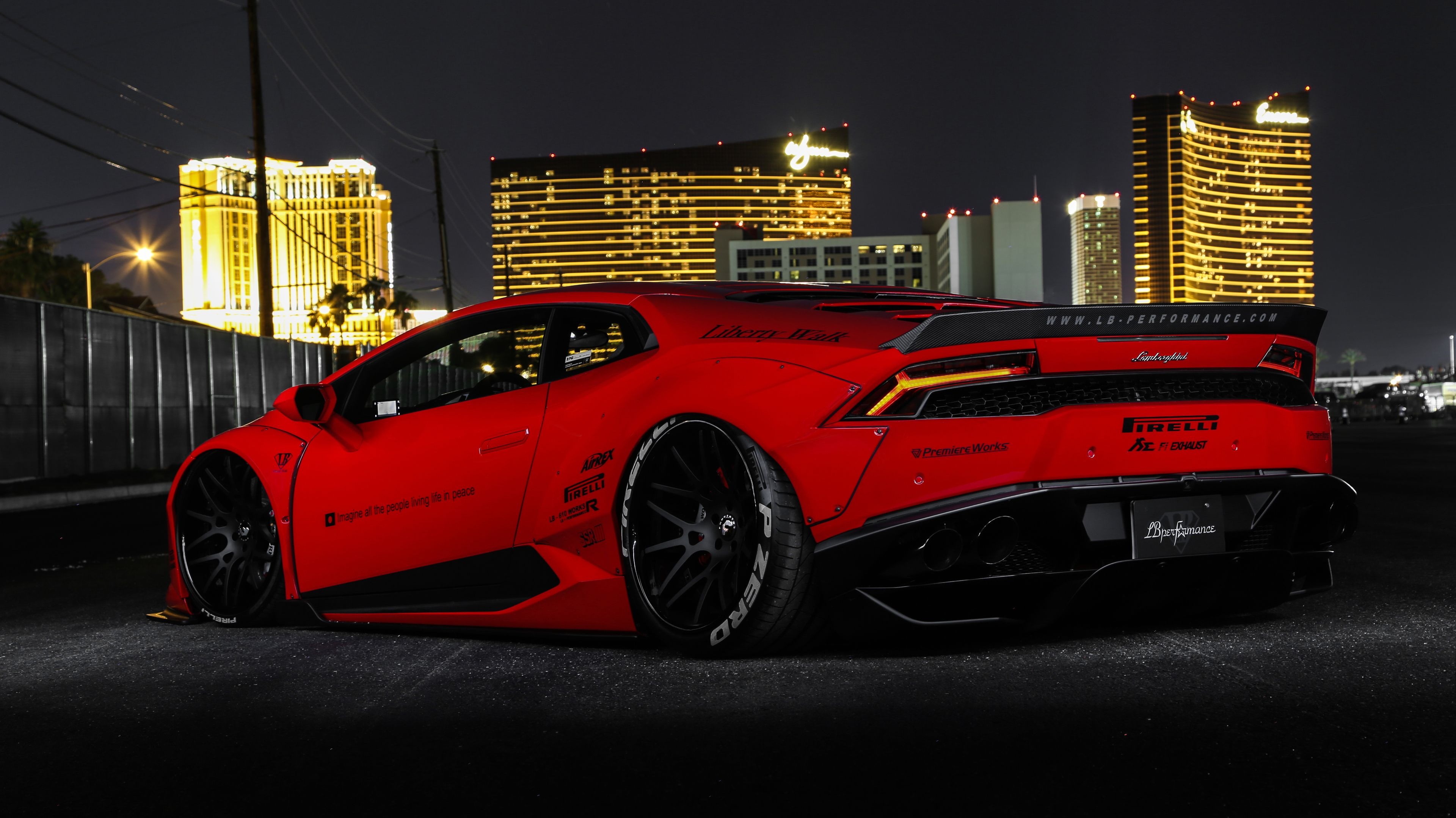 Lamborghini Huracan, Liberty Walk Car Wallpaper, 3840x2160 4K Desktop