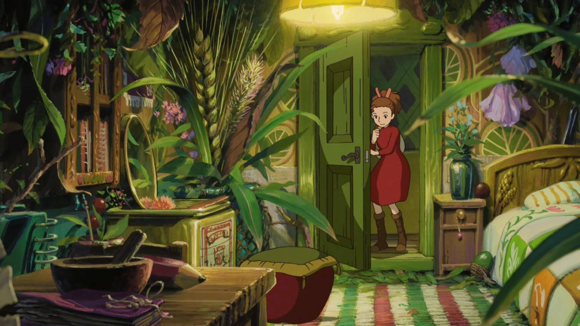 The Secret World of Arrietty: Adapted from the 1952 book The Borrowers by Mary Norton. 1920x1080 Full HD Background.