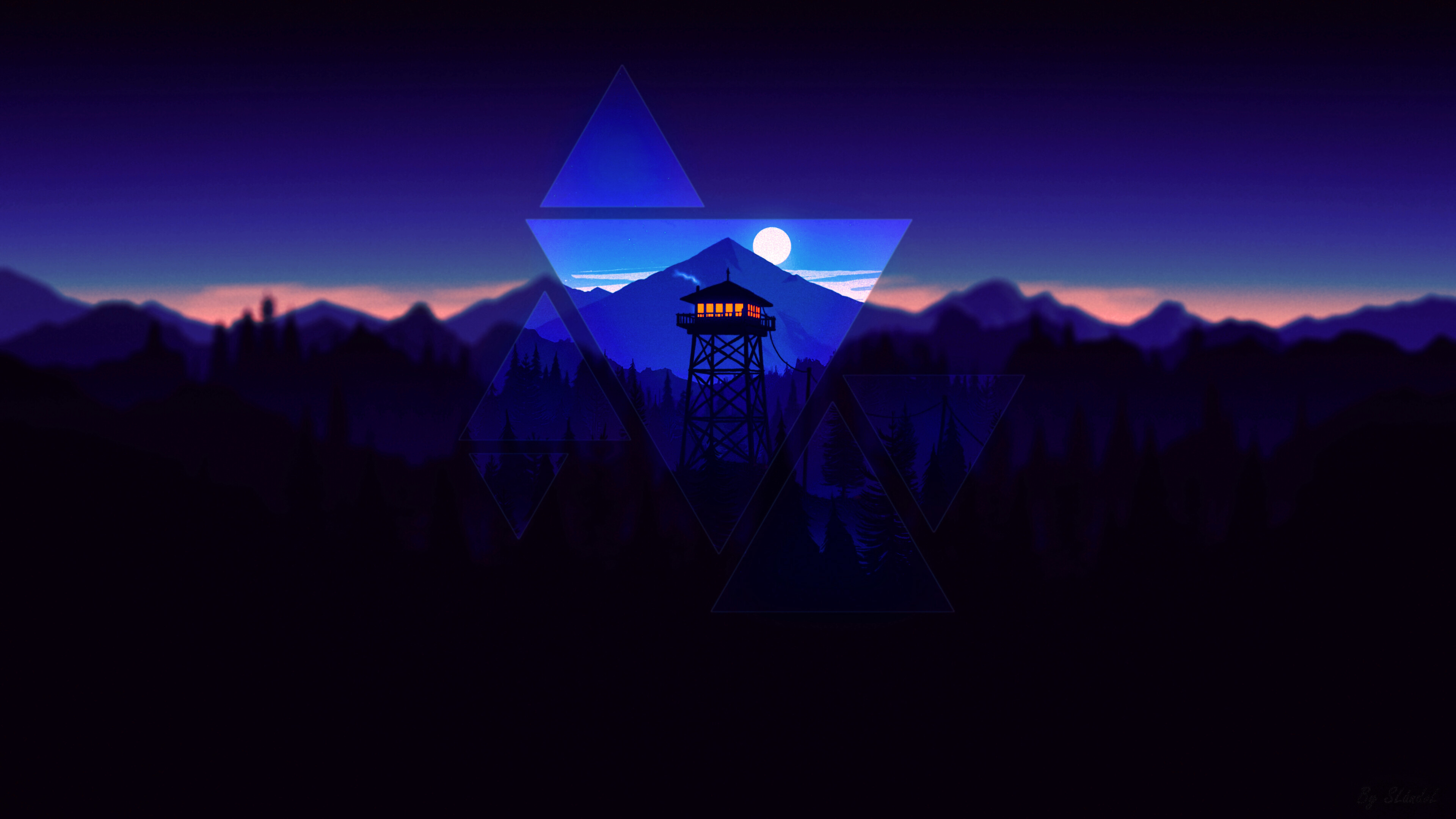 Firewatch: Written by Chris Remo, Jake Rodkin, Olly Moss, and Sean Vanaman, Video game. 3840x2160 4K Background.