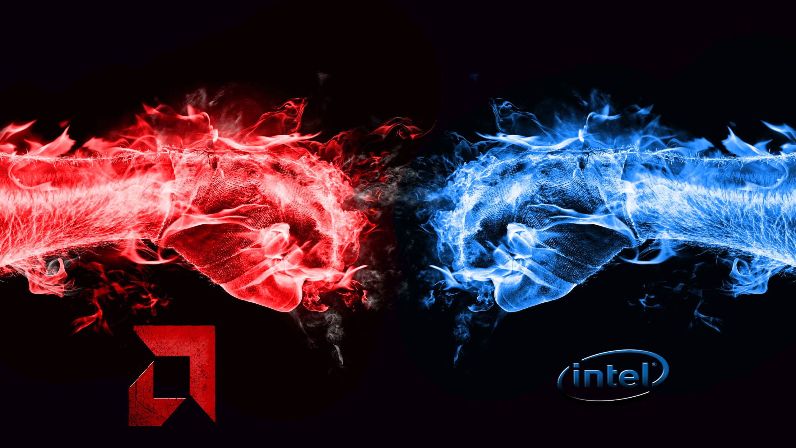 Intel vs AMD, Intel Wallpaper, 2560x1440 HD Desktop