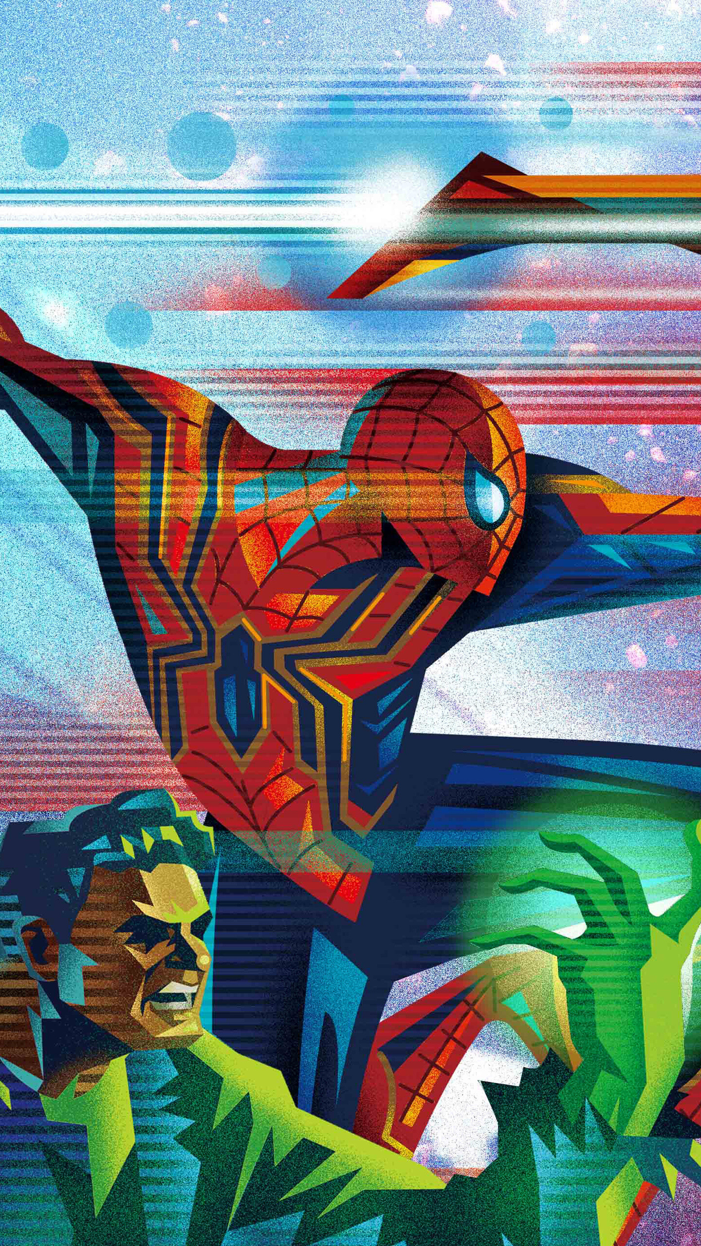 Geek: Avengers Infinity War, Spider-Man, Hulk, Marvel, A person that enjoys fantasy. 1440x2560 HD Background.