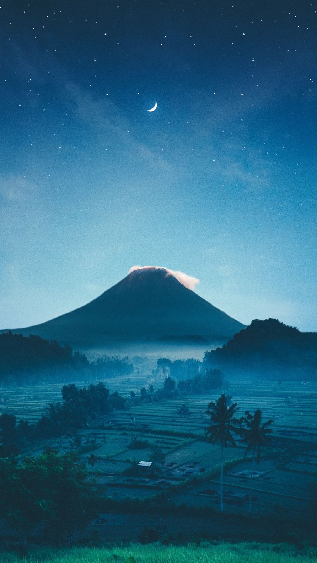 Mountain paradise Bali, Serene landscapes, Nature's wonders, Majestic mountains, 1080x1920 Full HD Handy