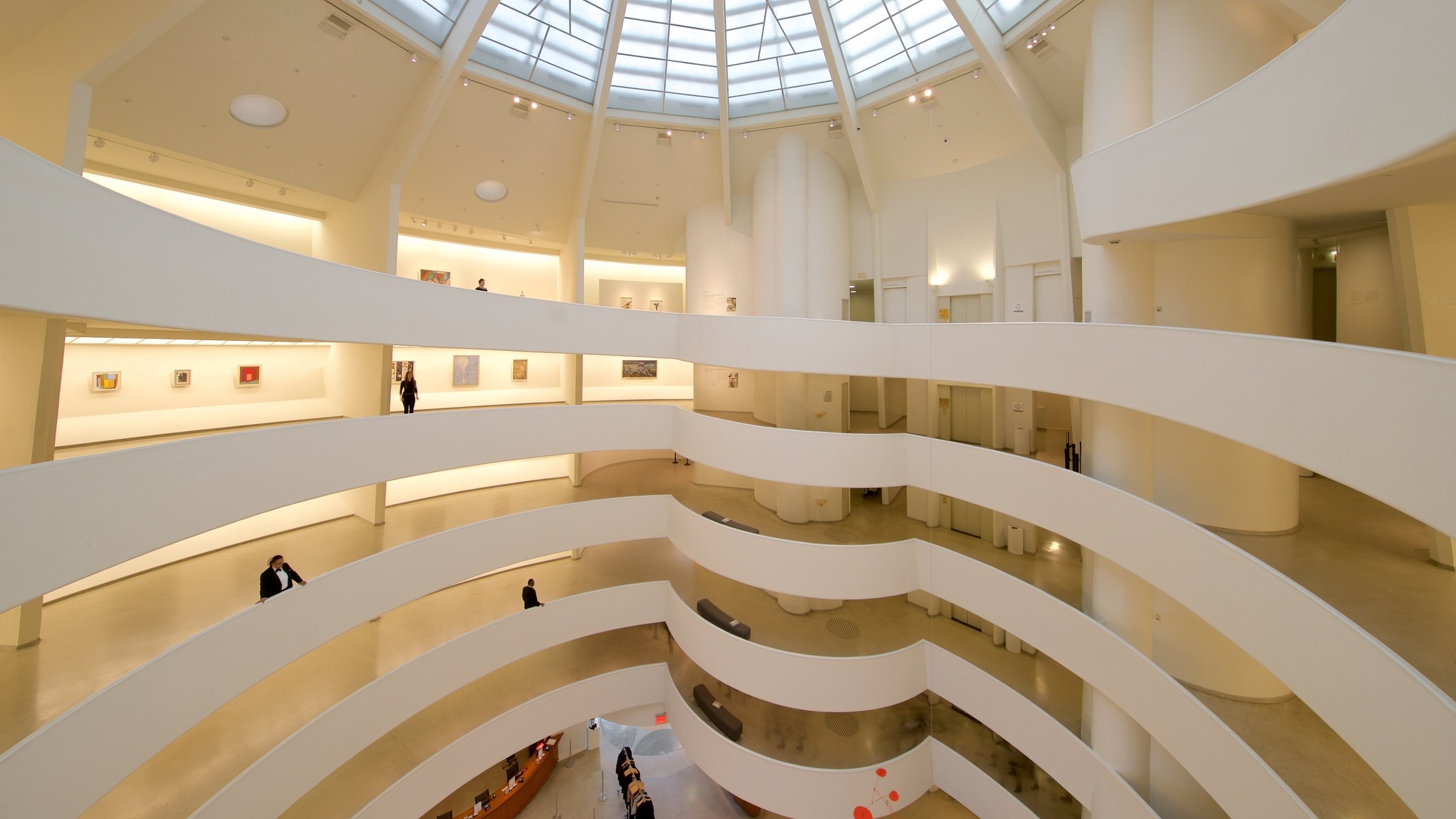 Solomon R. Guggenheim, New York, Ferienwohnungen, Museums, 2560x1440 HD Desktop
