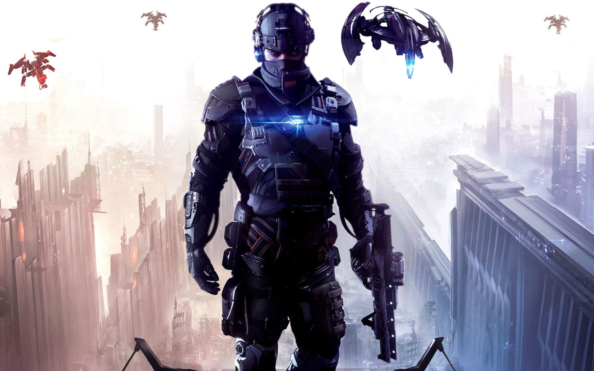 Killzone Shadow Fall, Stealthy warrior, Futuristic shooter, HD desktop backgrounds, 1920x1200 HD Desktop