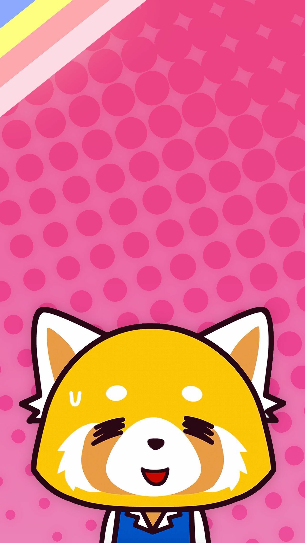Aggretsuko: A 25-year-old and single anthropomorphic red panda, working in the accounting department. 1280x2280 HD Wallpaper.