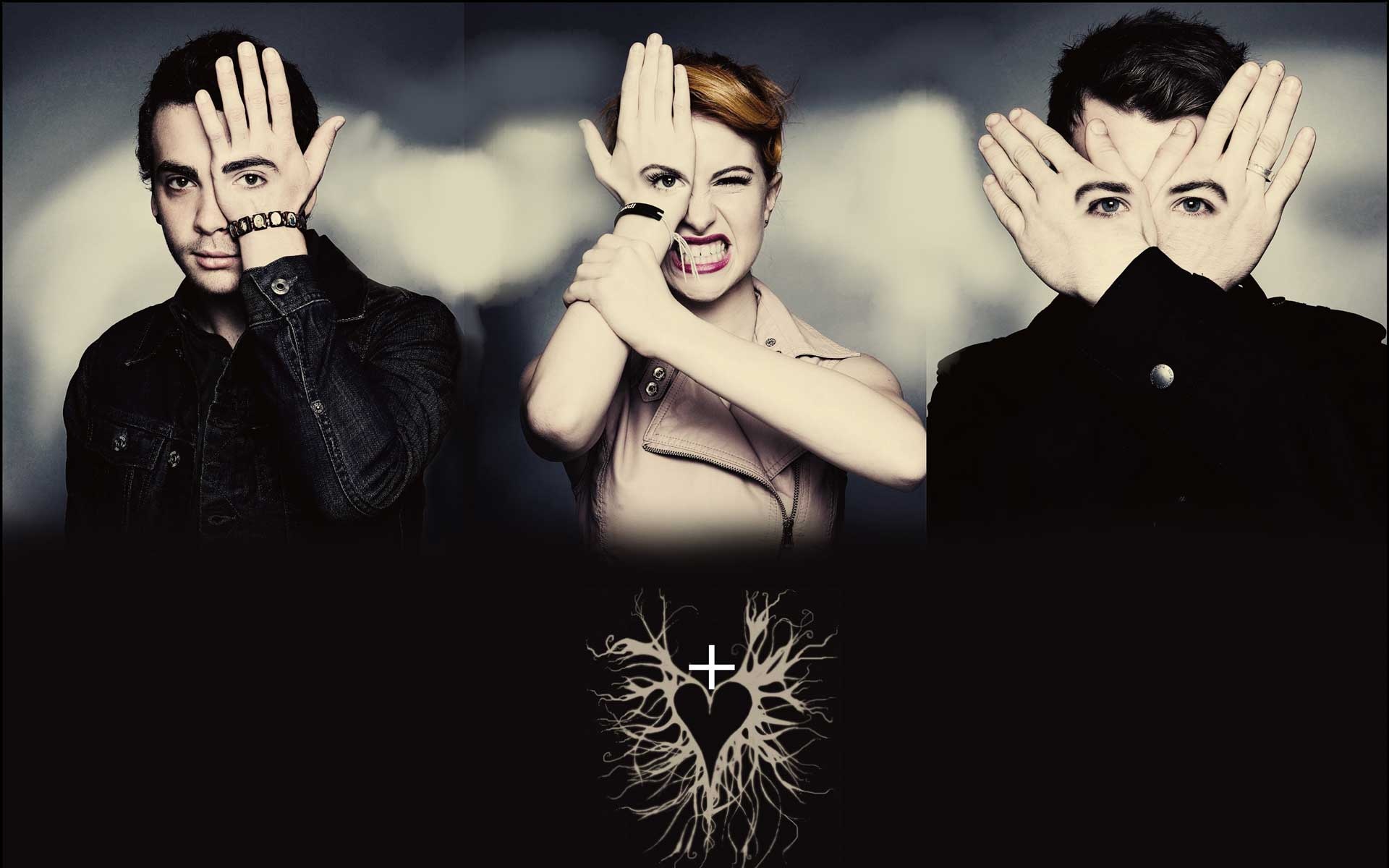 Paramore: 2007's Riot! and 2009's Brand New Eyes, Cracked the Top 20 of the Billboard 200. 1920x1200 HD Background.