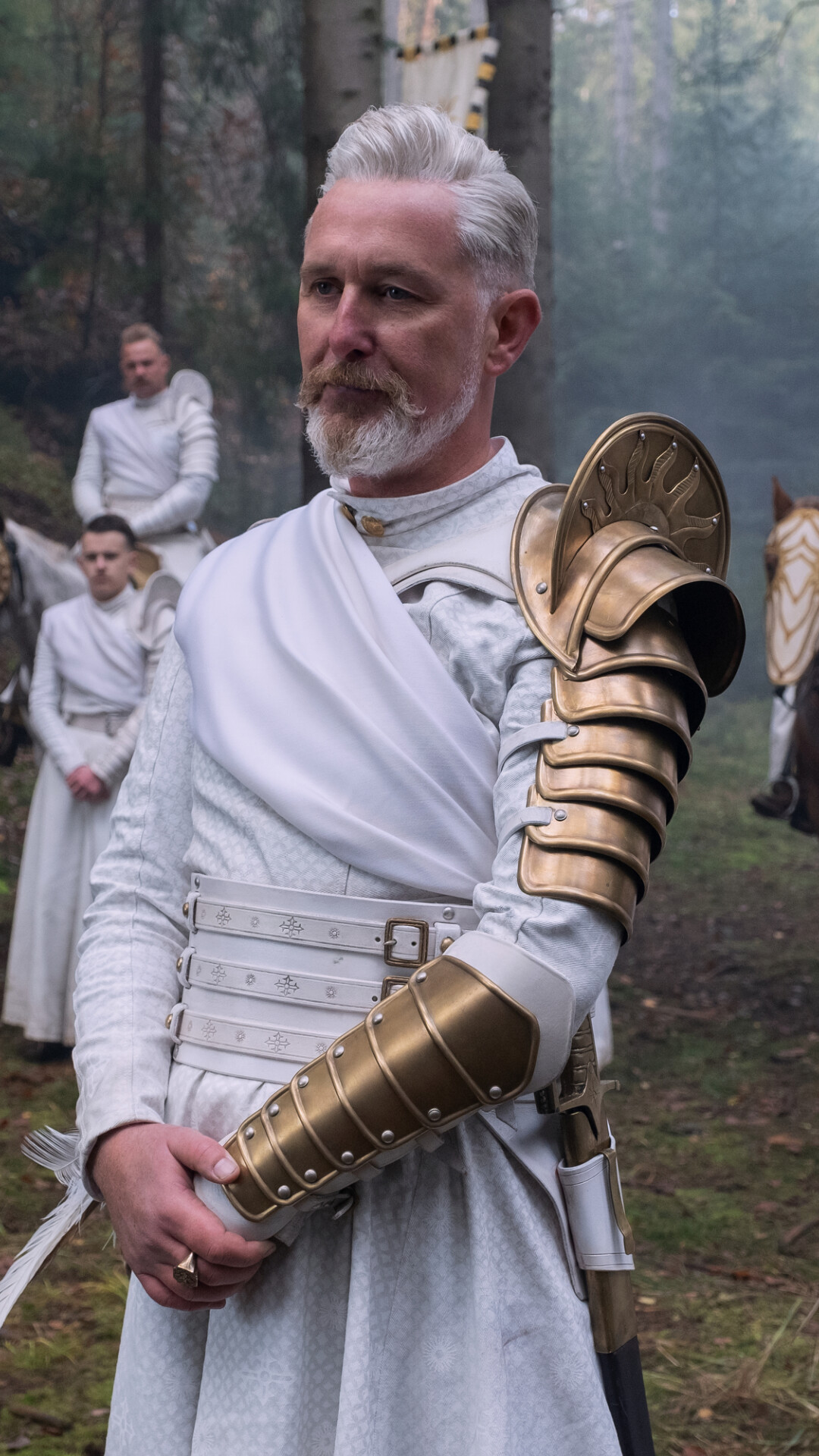 The Wheel Of Time: Stuart Graham as Geofram Bornhald, a Whitecloak, 2021 series. 1080x1920 Full HD Background.