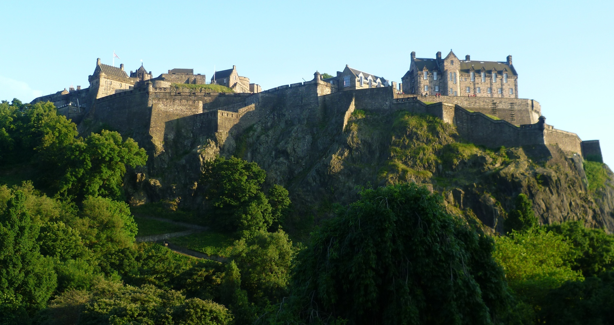 Edinburgh Castle, Travels, Scottish history, Iconic fortress, 2050x1090 HD Desktop