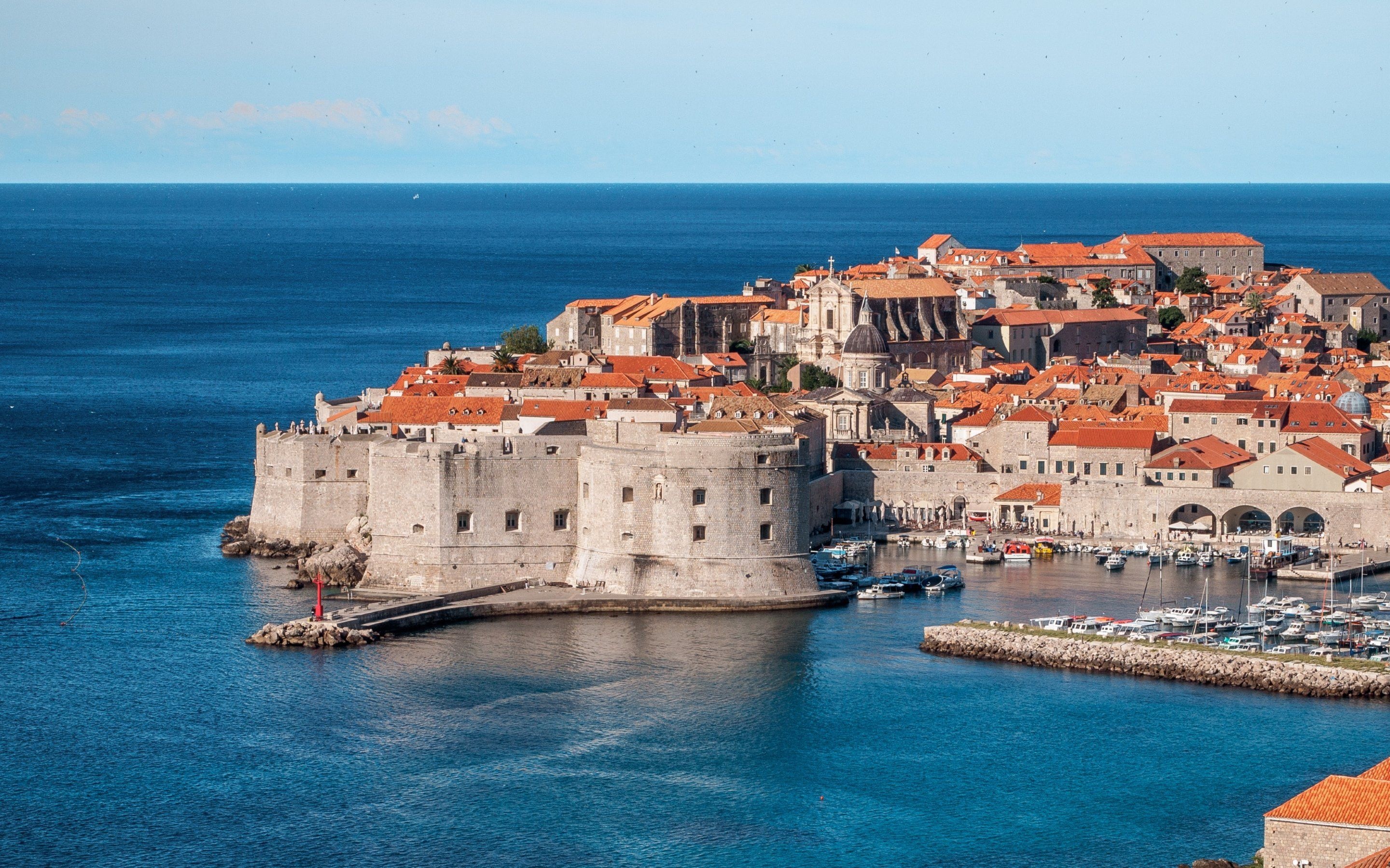 Ancient City Walls, Dubrovnik, Croatia 4K, Backgrounds, 2880x1800 HD Desktop