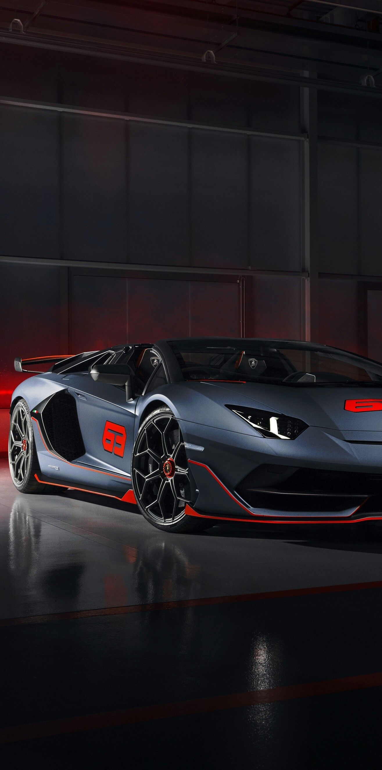 Lamborghini Aventador, Super Car, Striking appearance, Roadster, 1320x2660 HD Phone