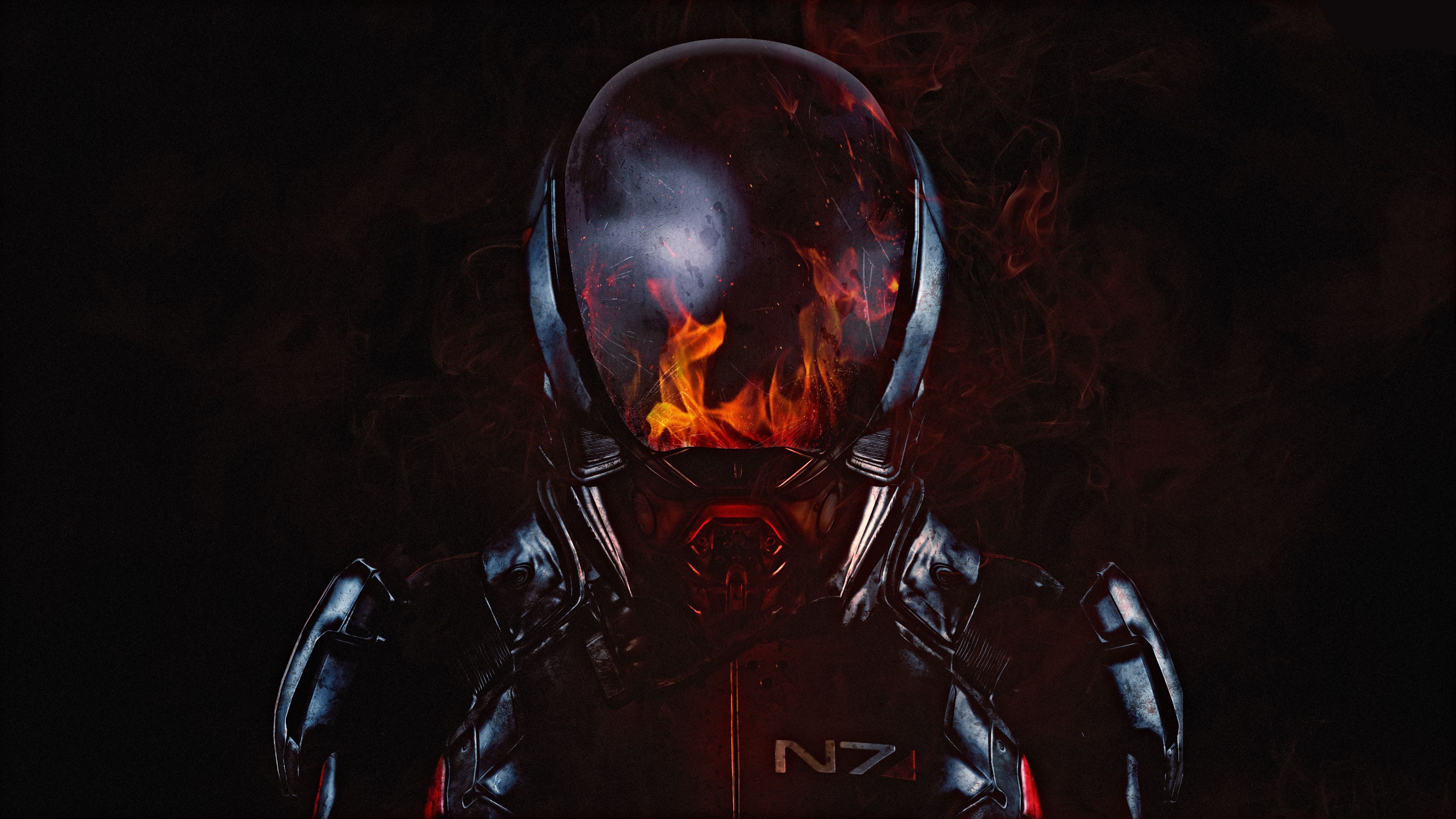 Mass Effect: Andromeda, Fire, 4k mass effect, 3840x2160 4K Desktop