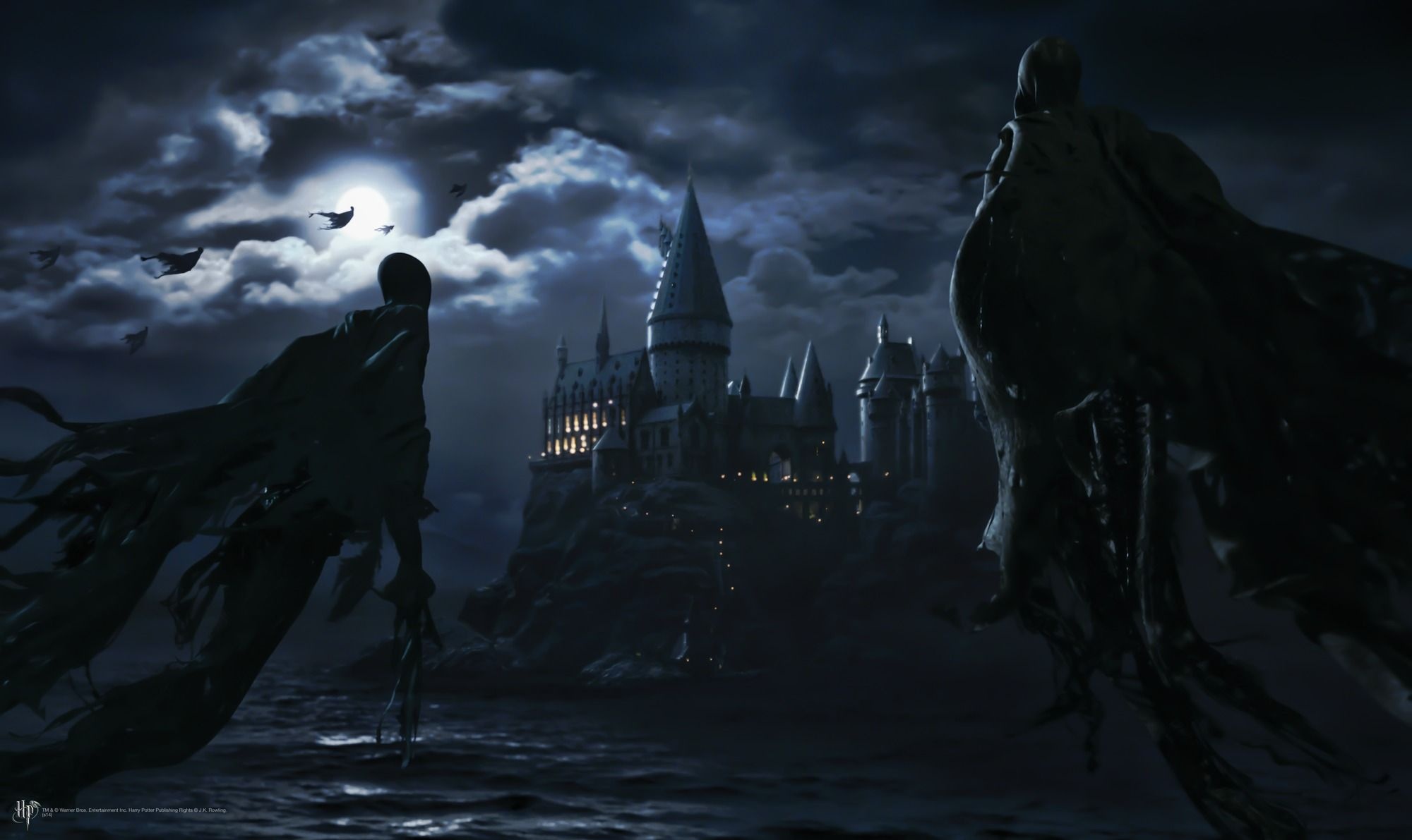 Dementors wallpaper delight, Chilling Harry Potter creatures, Dark magic encounters, Hogwarts mystery, 2000x1200 HD Desktop