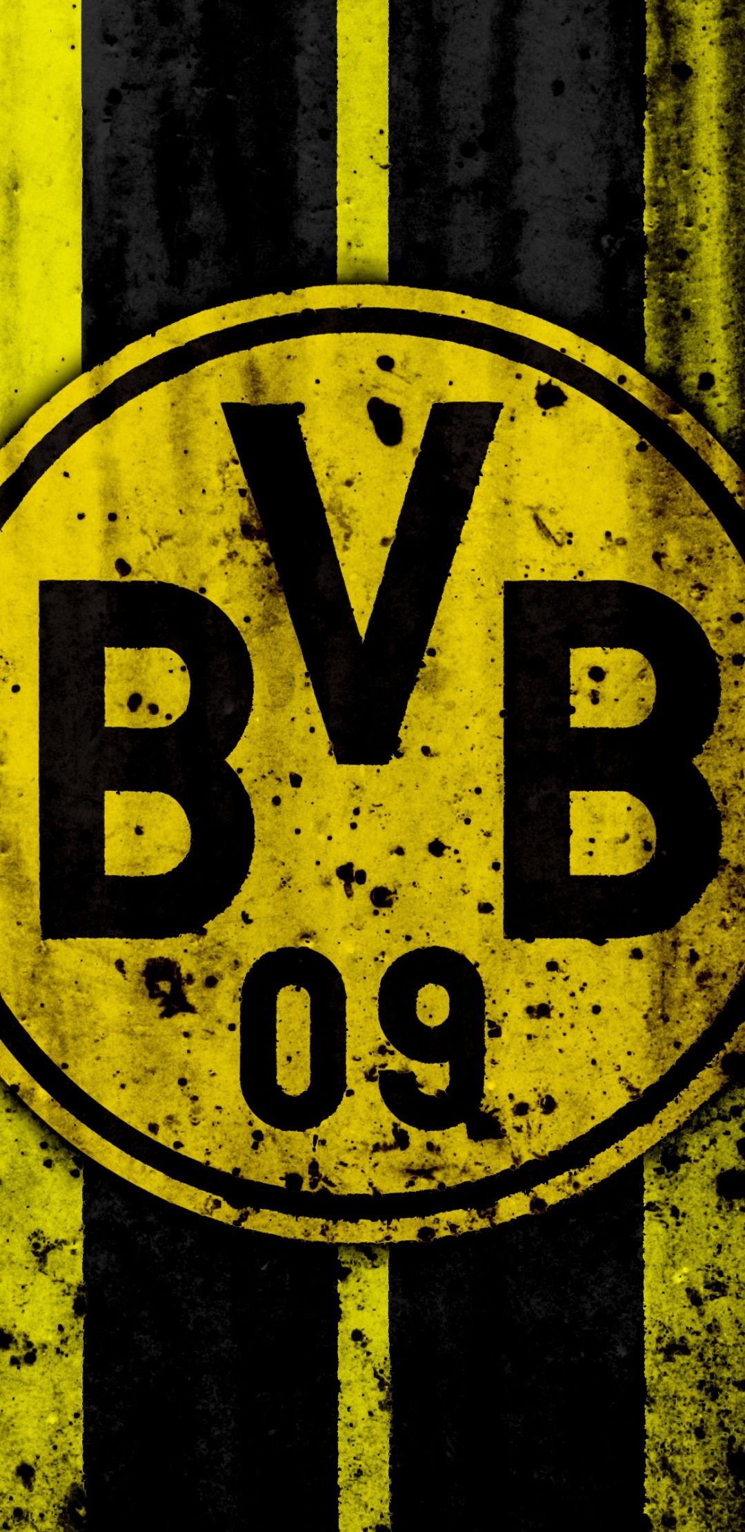 Borussia Dortmund: Formed on 19 December 1909 by a predominantly youthful group of steelworkers and miners. 1080x2220 HD Background.