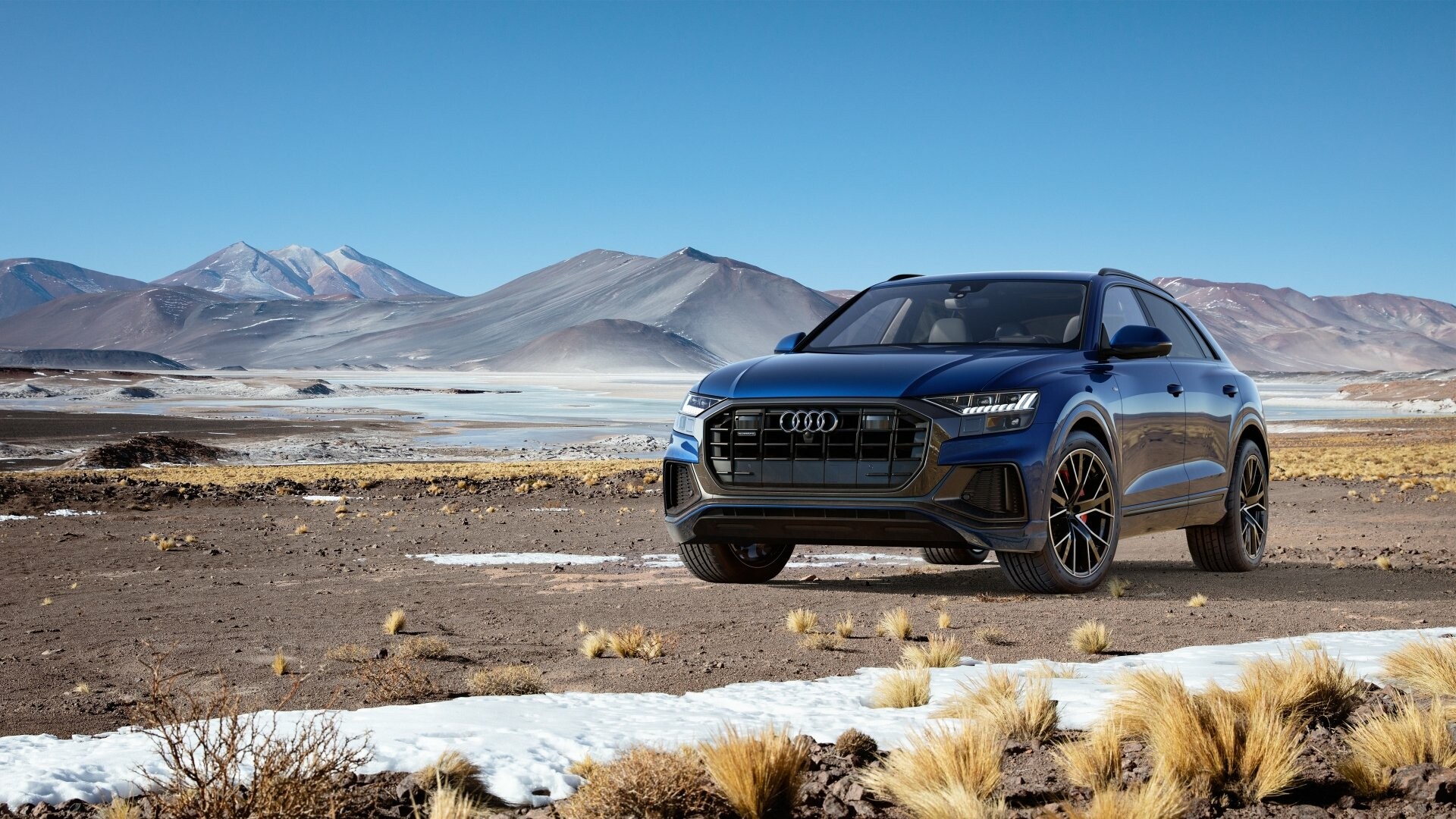 Audi: Majority owned by Volkswagen for more than 40 years, Q8, SUV. 1920x1080 Full HD Wallpaper.