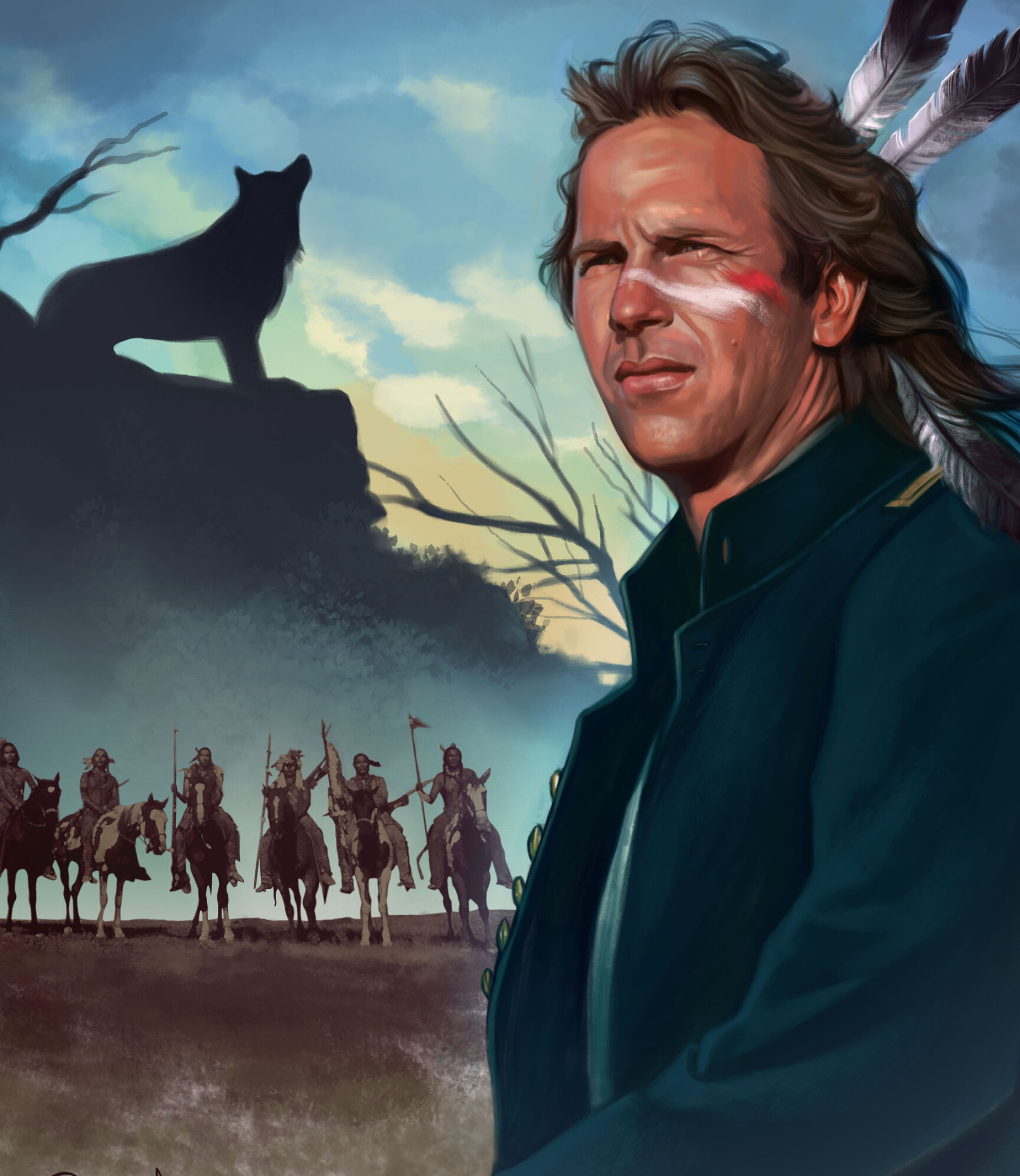 Dances with Wolves, Kevin Costner, Graham Greene, Western epic, 1920x2220 HD Phone