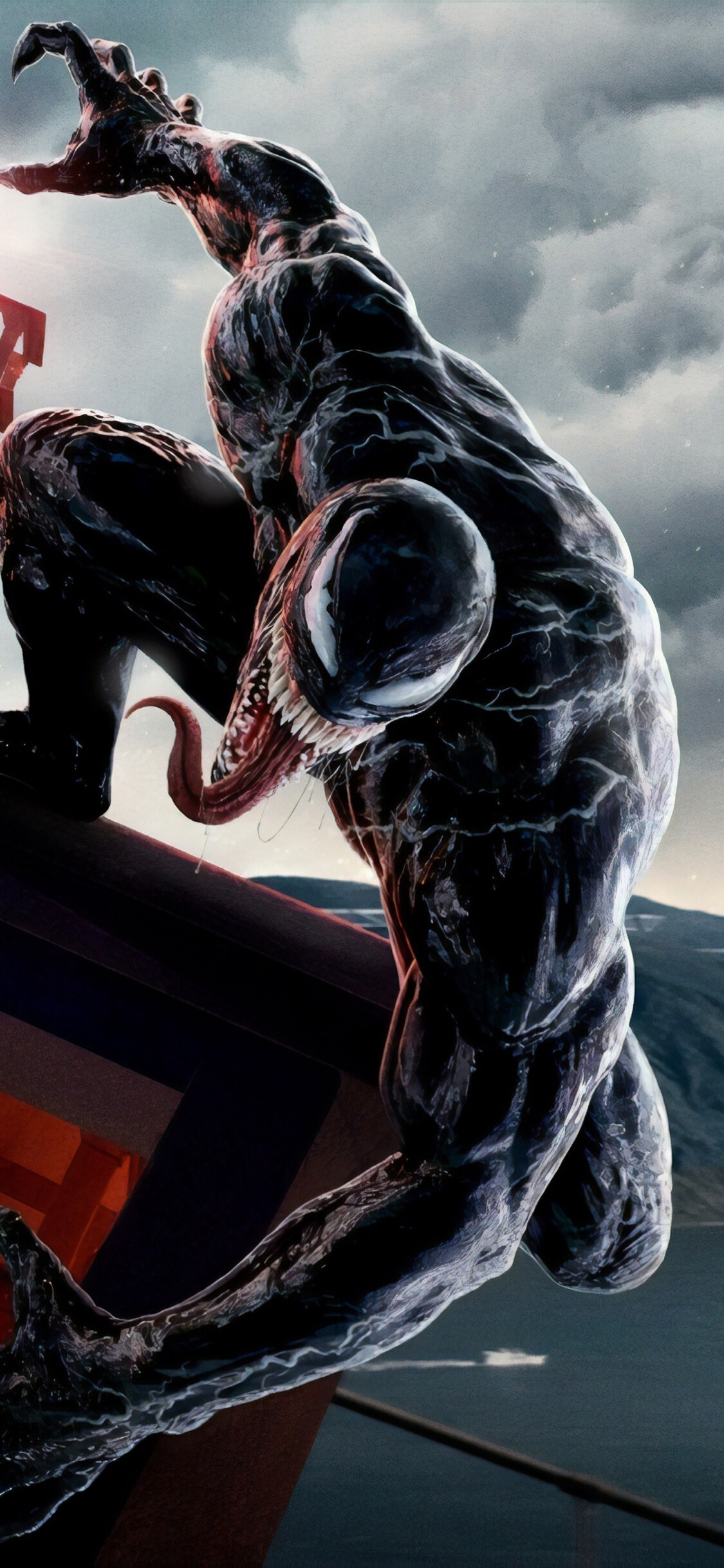 Marvel Villain: Venom, Supervillain, Dual-life form. 1130x2440 HD Wallpaper.