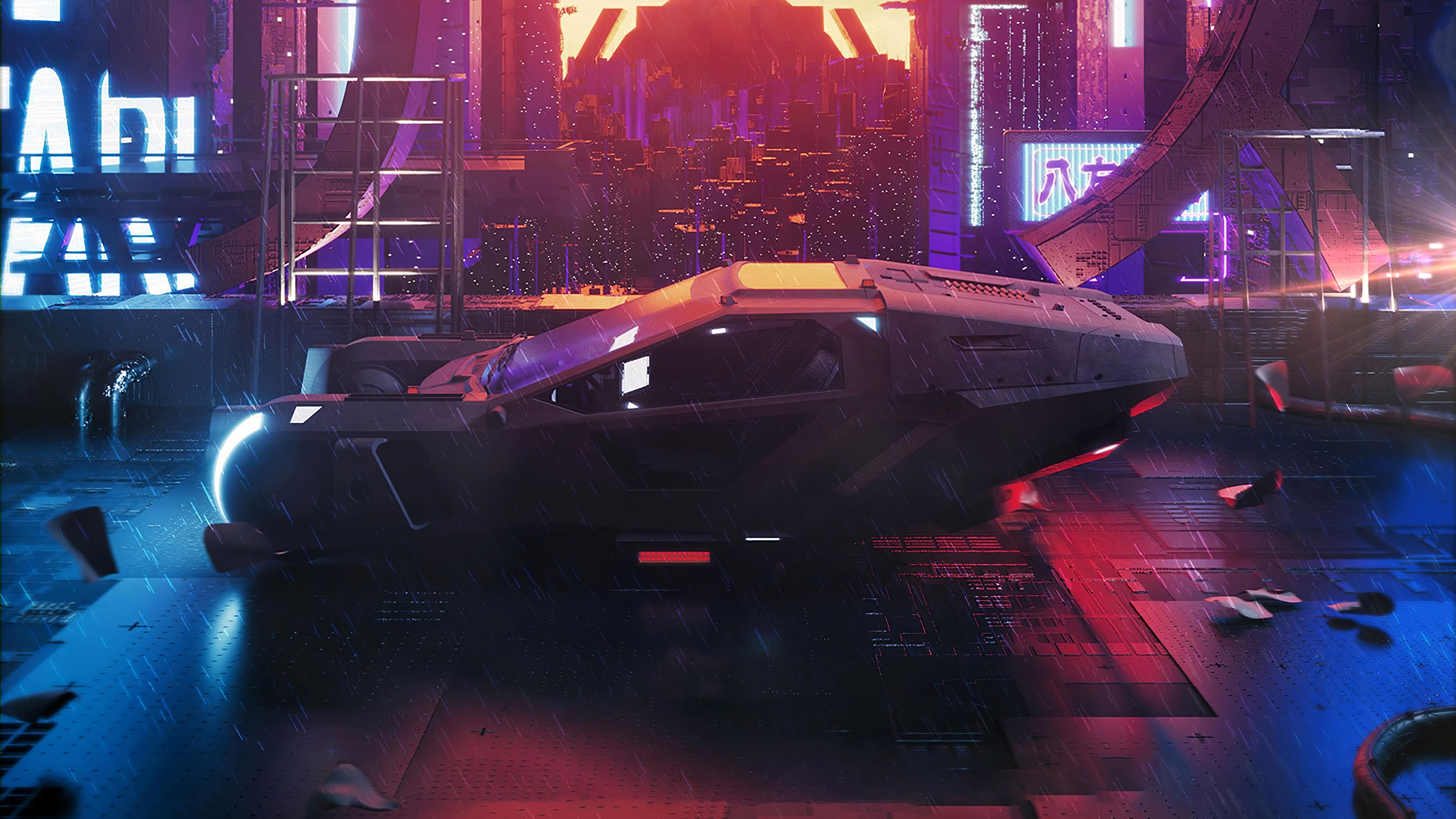 Free download sci-fi car wallpaper, Blade Runner 2049, High resolution images, Futuristic backgrounds, 3840x2160 4K Desktop