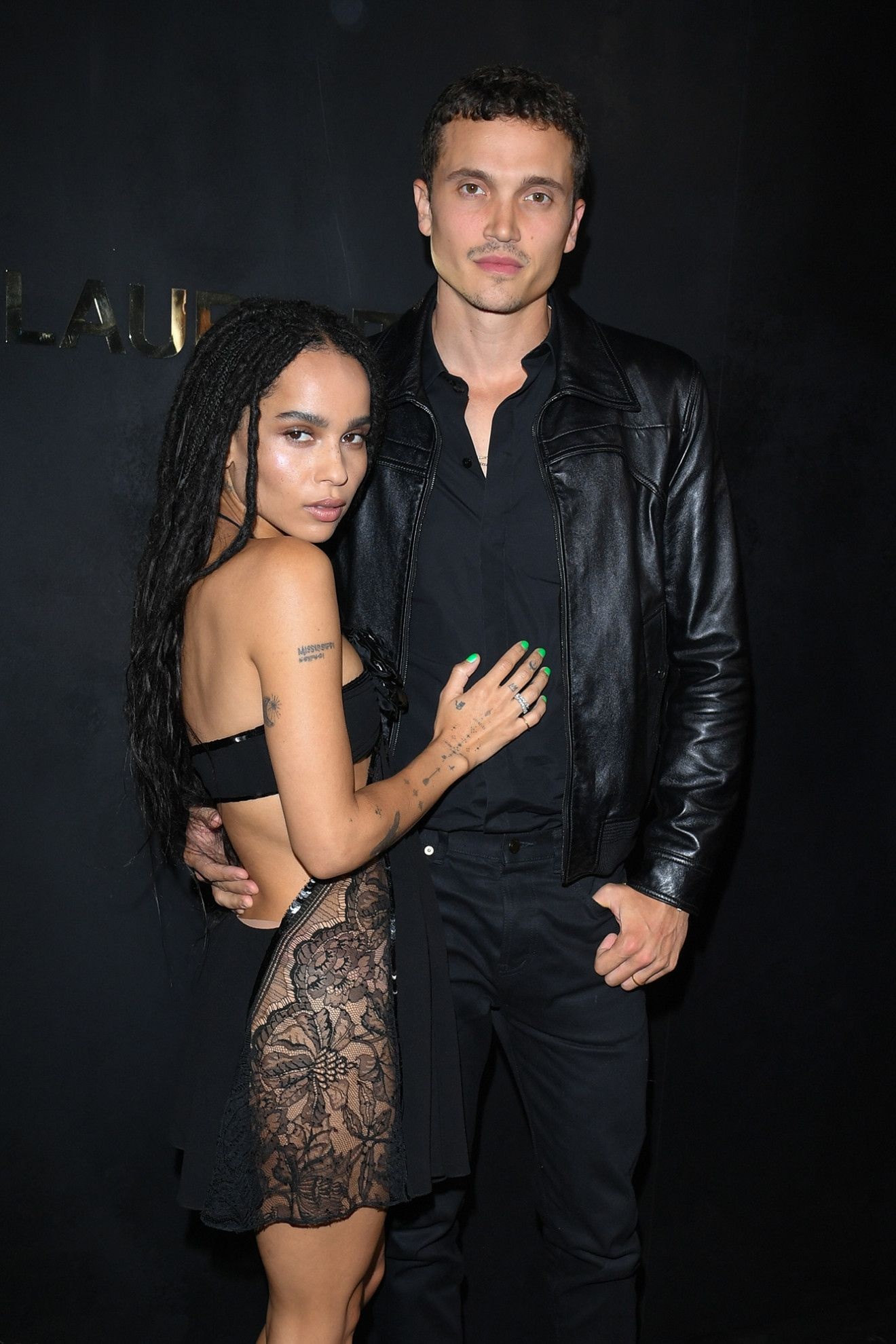 Zoe Kravitz, Red carpet debut, Married couple, Celebrity style, 1320x1980 HD Phone