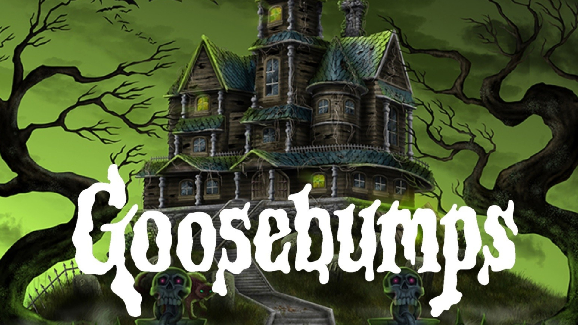 Goosebumps (TV Series): A horror series, A fictionalized town, A gloomy house. 1920x1080 Full HD Background.