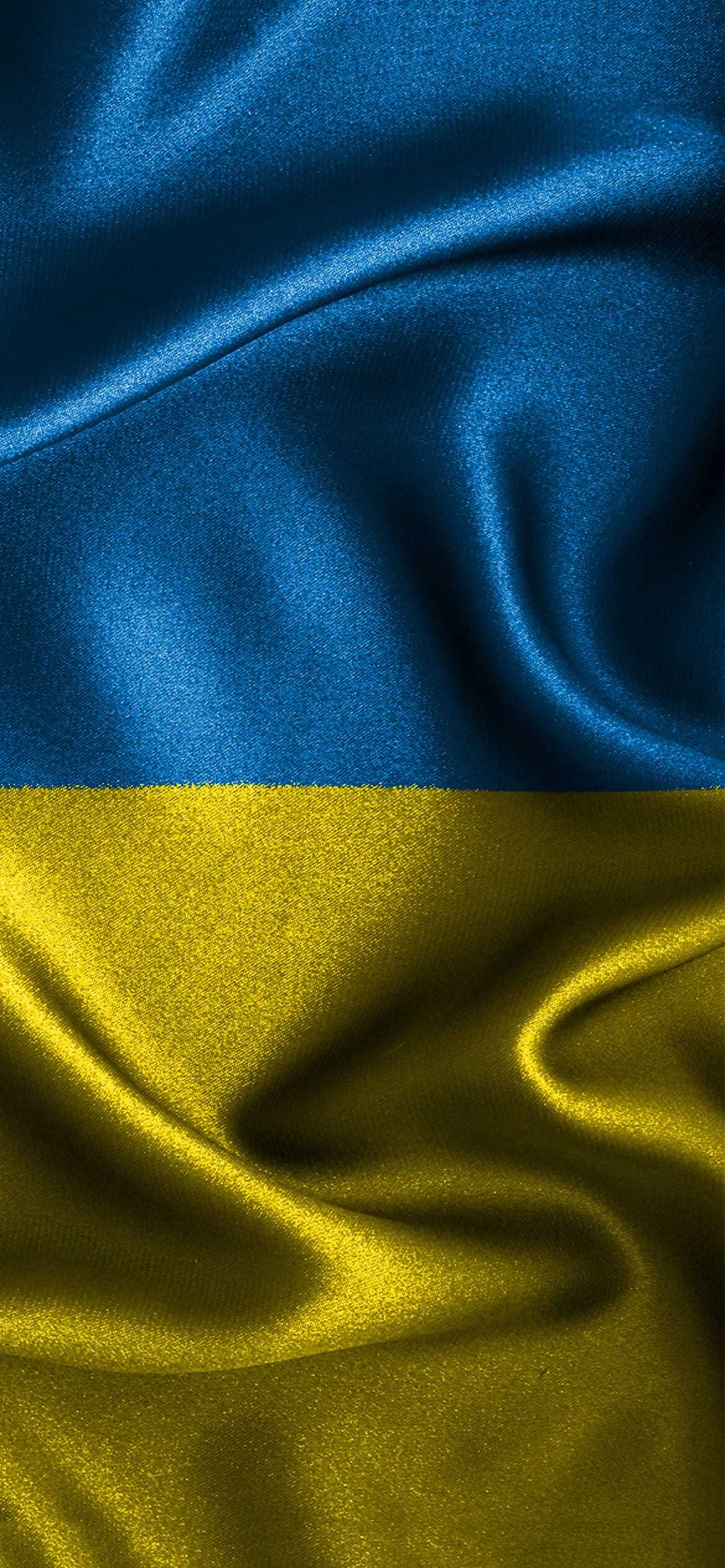 Ukraine flag wallpaper, Patriotic background, National emblem, Country symbol, 1170x2540 HD Phone