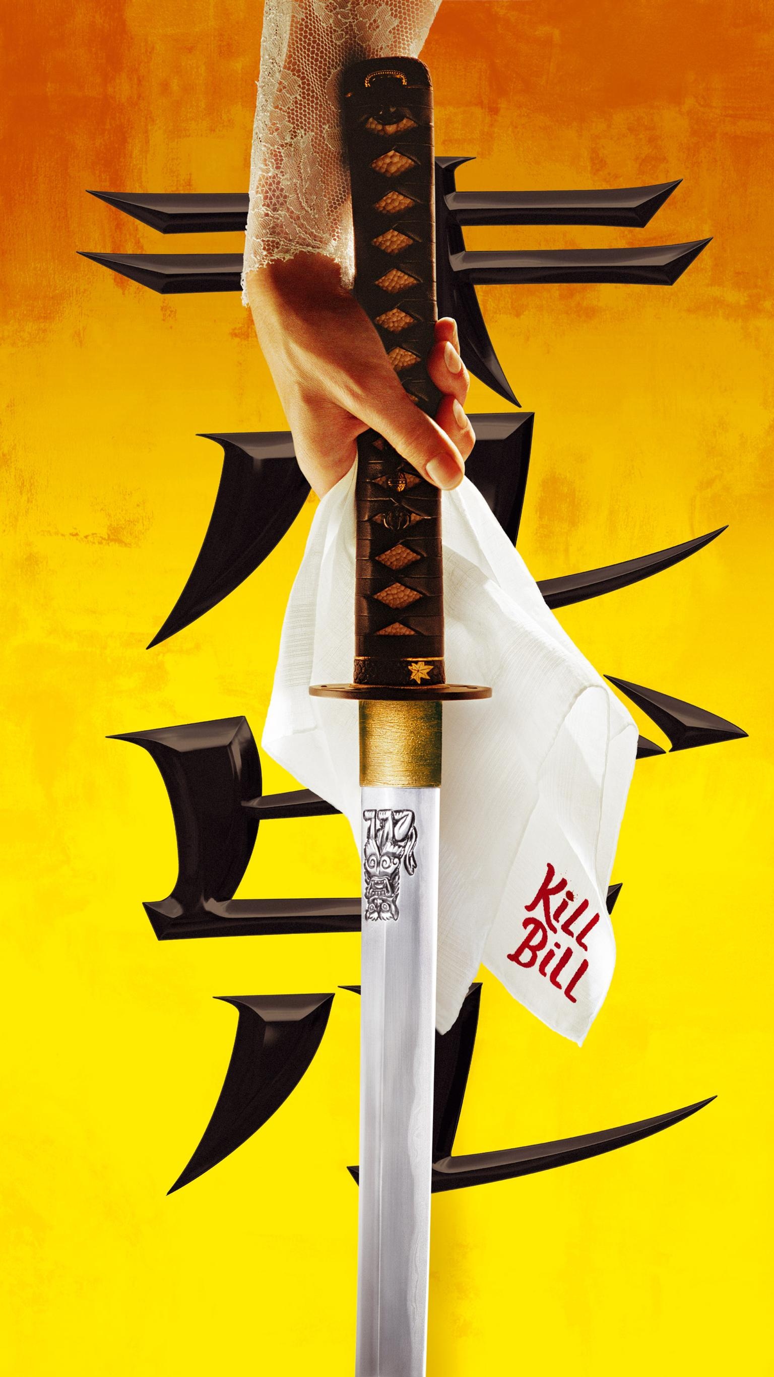 Kill Bill: Bride's Samurai katana, Sword, Illustration. 1540x2740 HD Background.