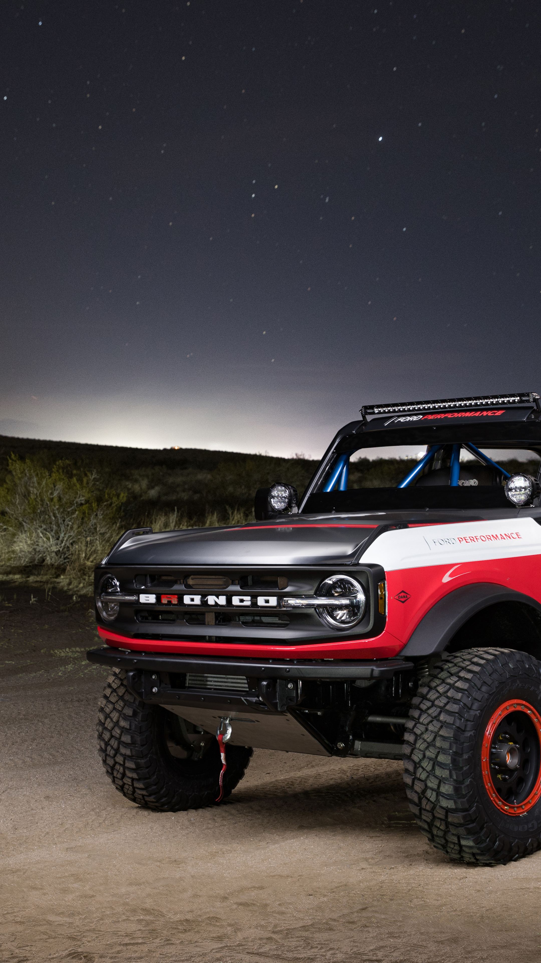 Ford Bronco: Bronco 4600 ULTRA4, Race Truck, Body With A Special Protective Coating, Johnson Valley, King of the Hammers, 2021. 2160x3840 4K Wallpaper.