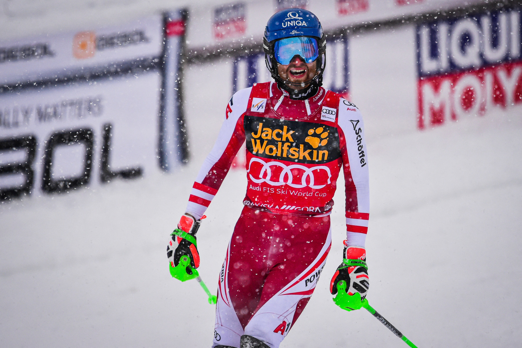 Marco Schwarz, Nol triumphs, FIS alpine ski, Kranjska gora, 2050x1370 HD Desktop