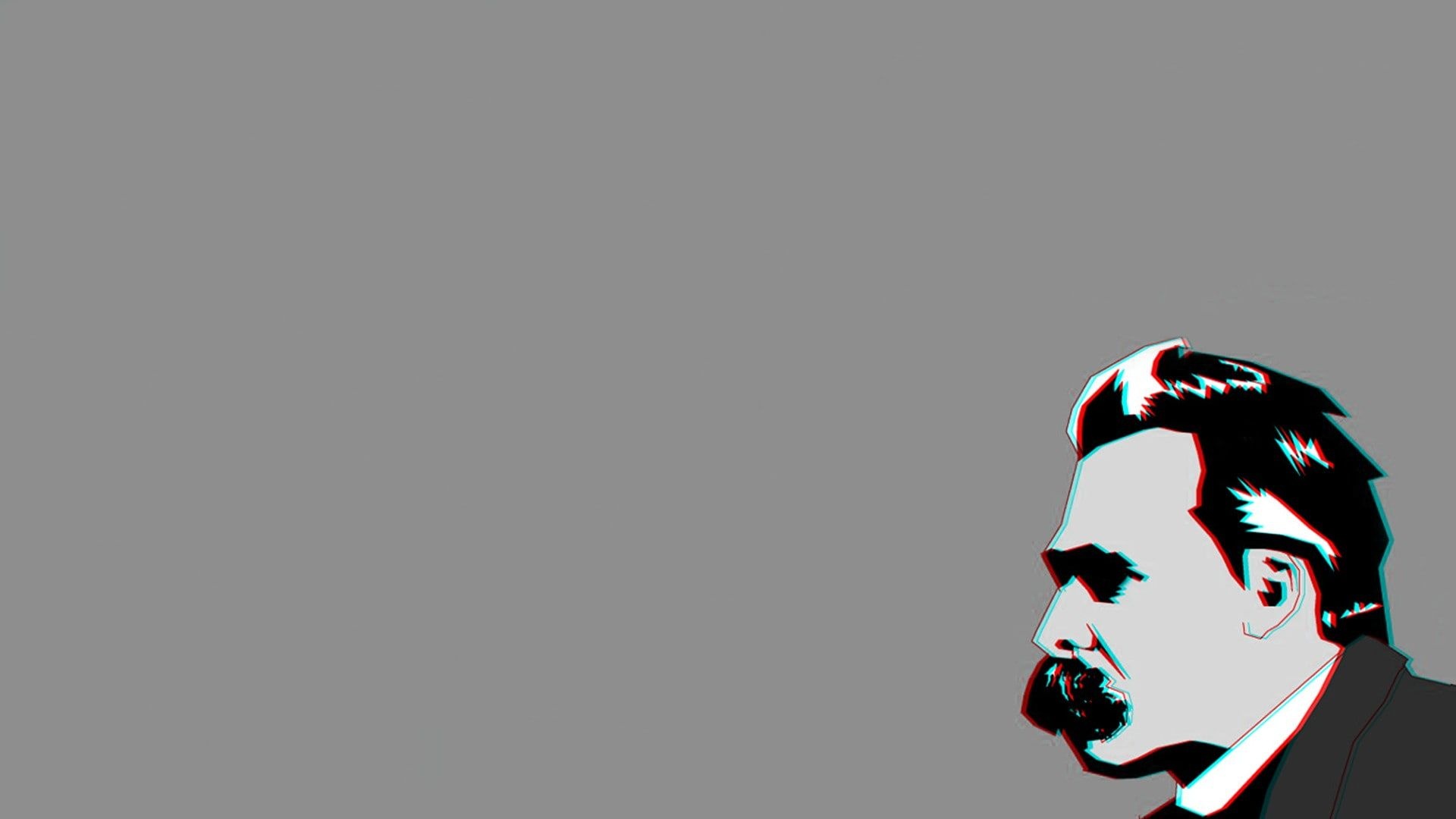 Friedrich Nietzsche philosophers, Chromatic aberration, Nietzsche wallpaper, Desktop wallpaper, 1920x1080 Full HD Desktop