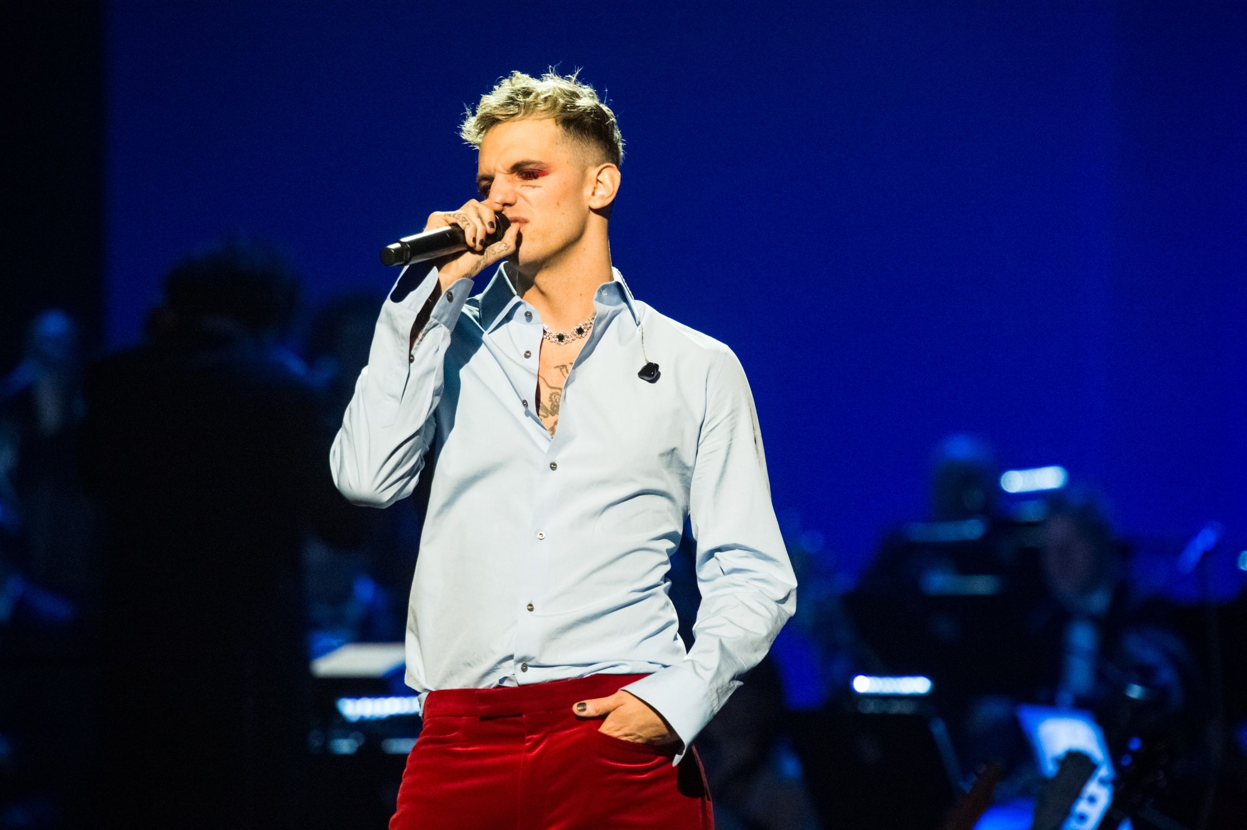 Achille Lauro, Eurovision 2022, Mohawk hairstyle, 2500x1670 HD Desktop