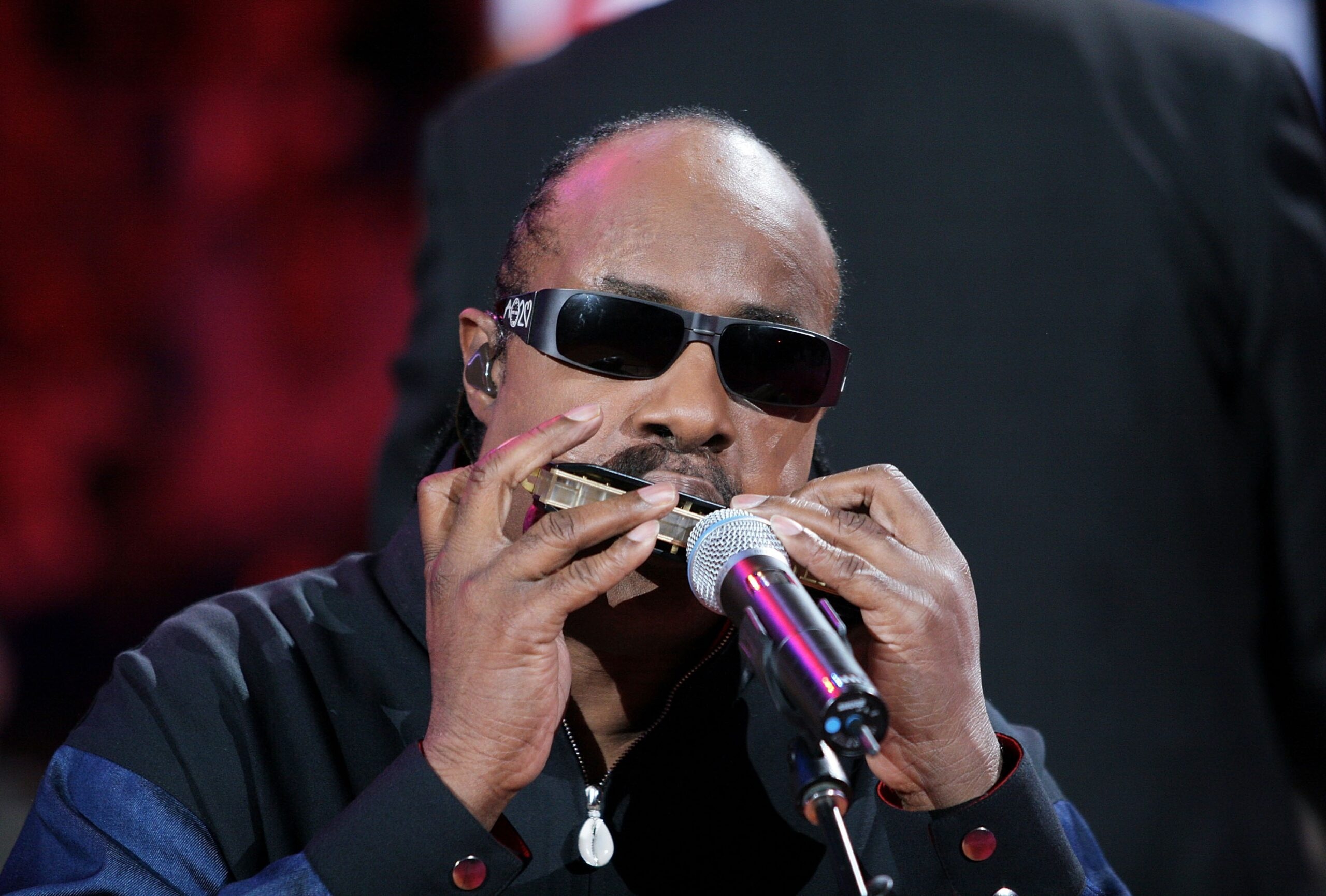Stevie Wonder plays harmonica, Collaborating with Elton John, Musical talents, Legendary duo, 2560x1740 HD Desktop