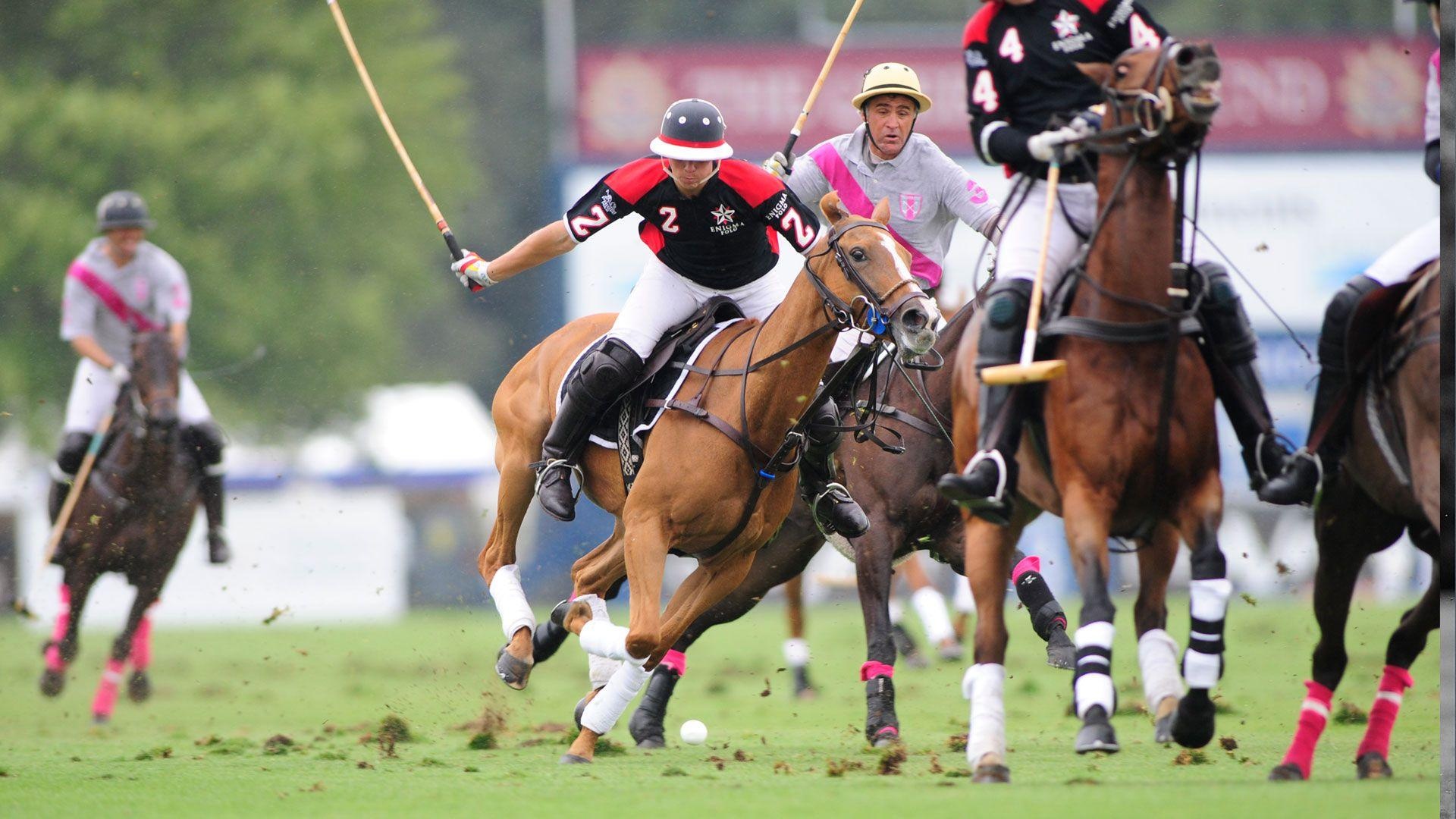 Horse Polo: A competitive equestrian sports discipline, A former official Olympic sport. 1920x1080 Full HD Background.