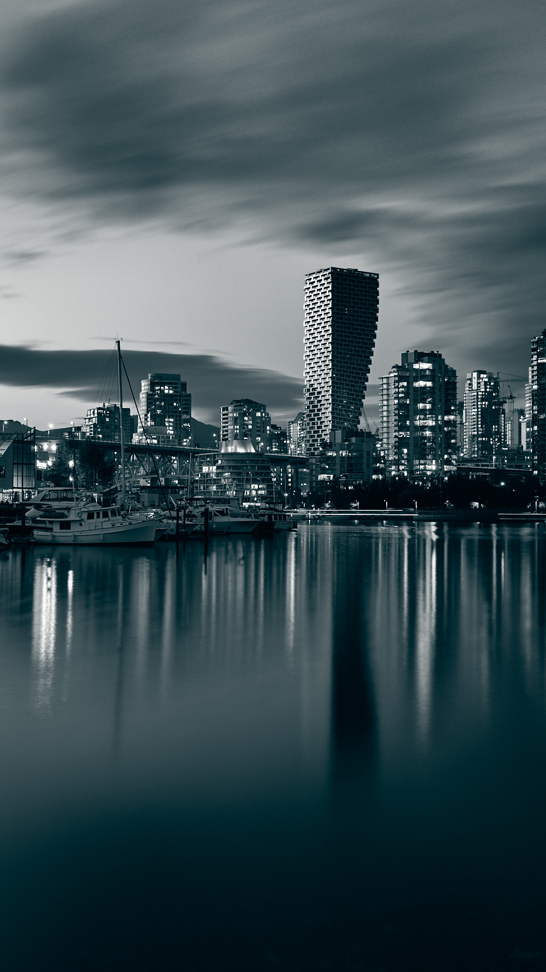 Vancouver Skyline, False Creek view, Phone wallpapers, Imgur album, 1080x1920 Full HD Handy