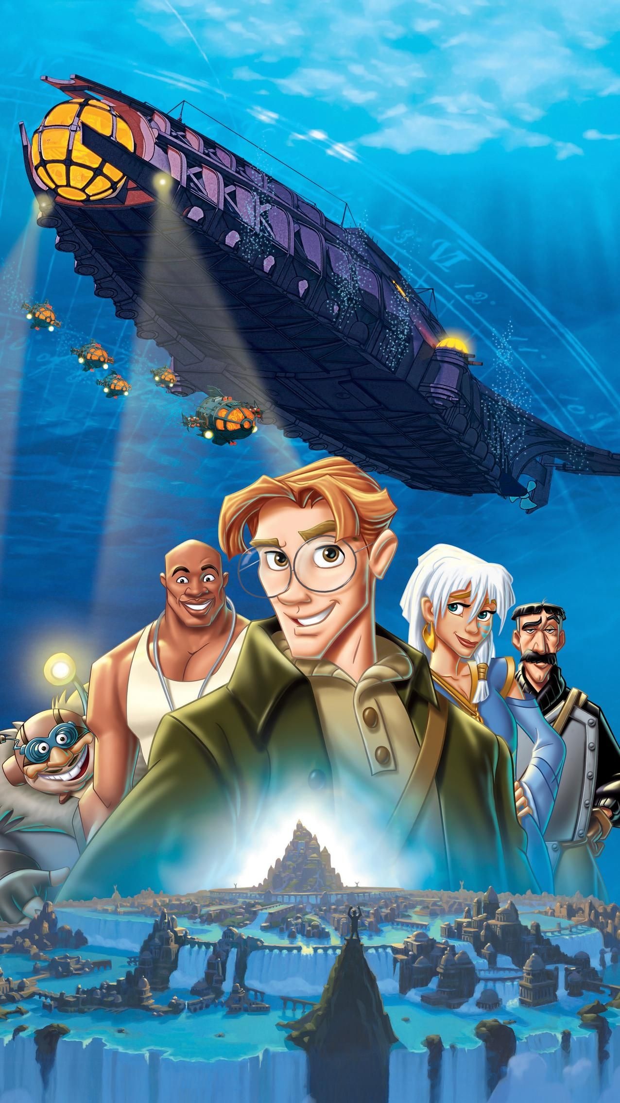 Atlantis: The Lost Empire, Atlantis the Lost Empire 2001 phone wallpaper, 1280x2270 HD Handy