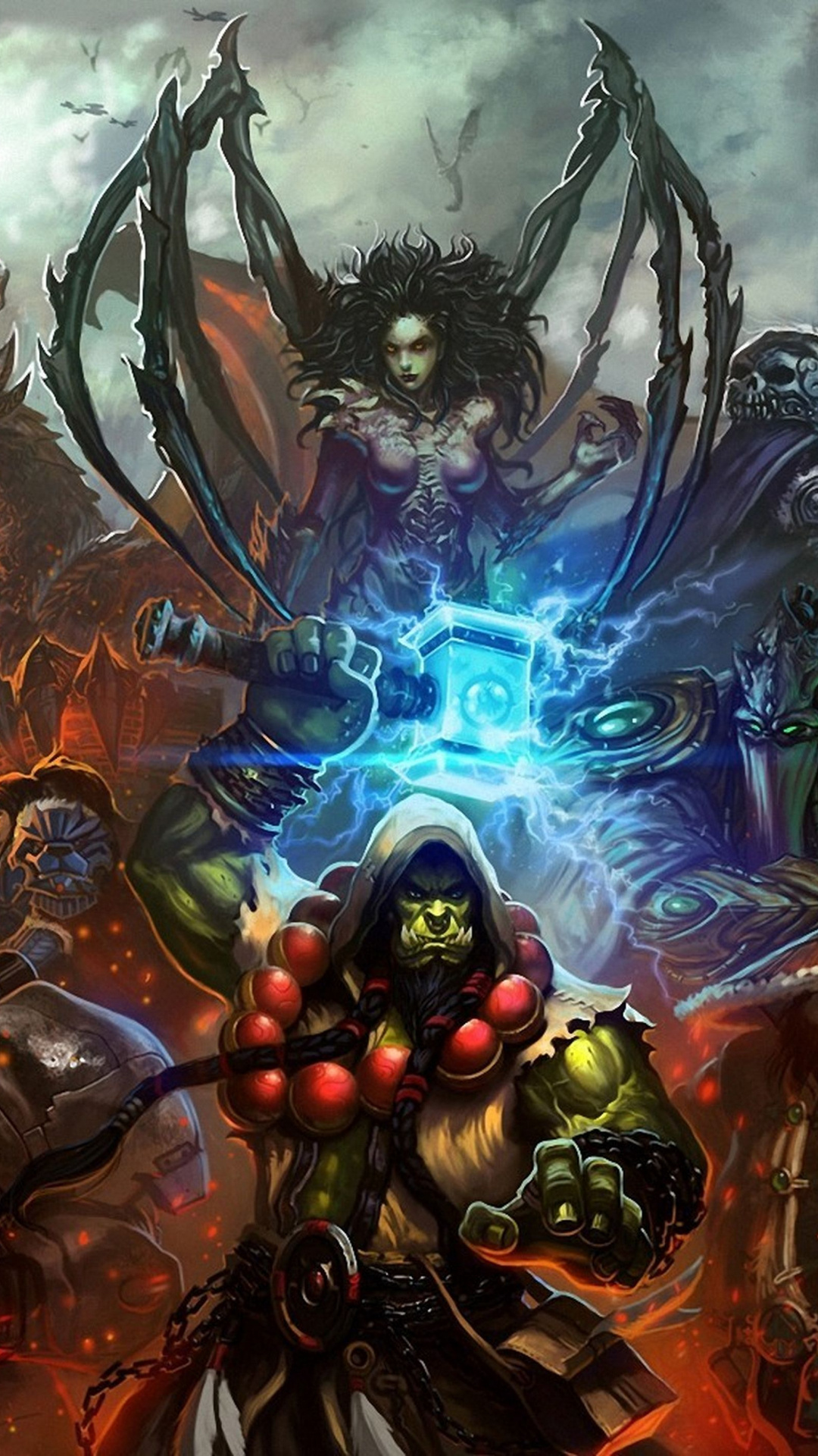 Heroes of the Storm, Background images, Desktop mobile tablet, Storm wallpaper, 1080x1920 Full HD Handy