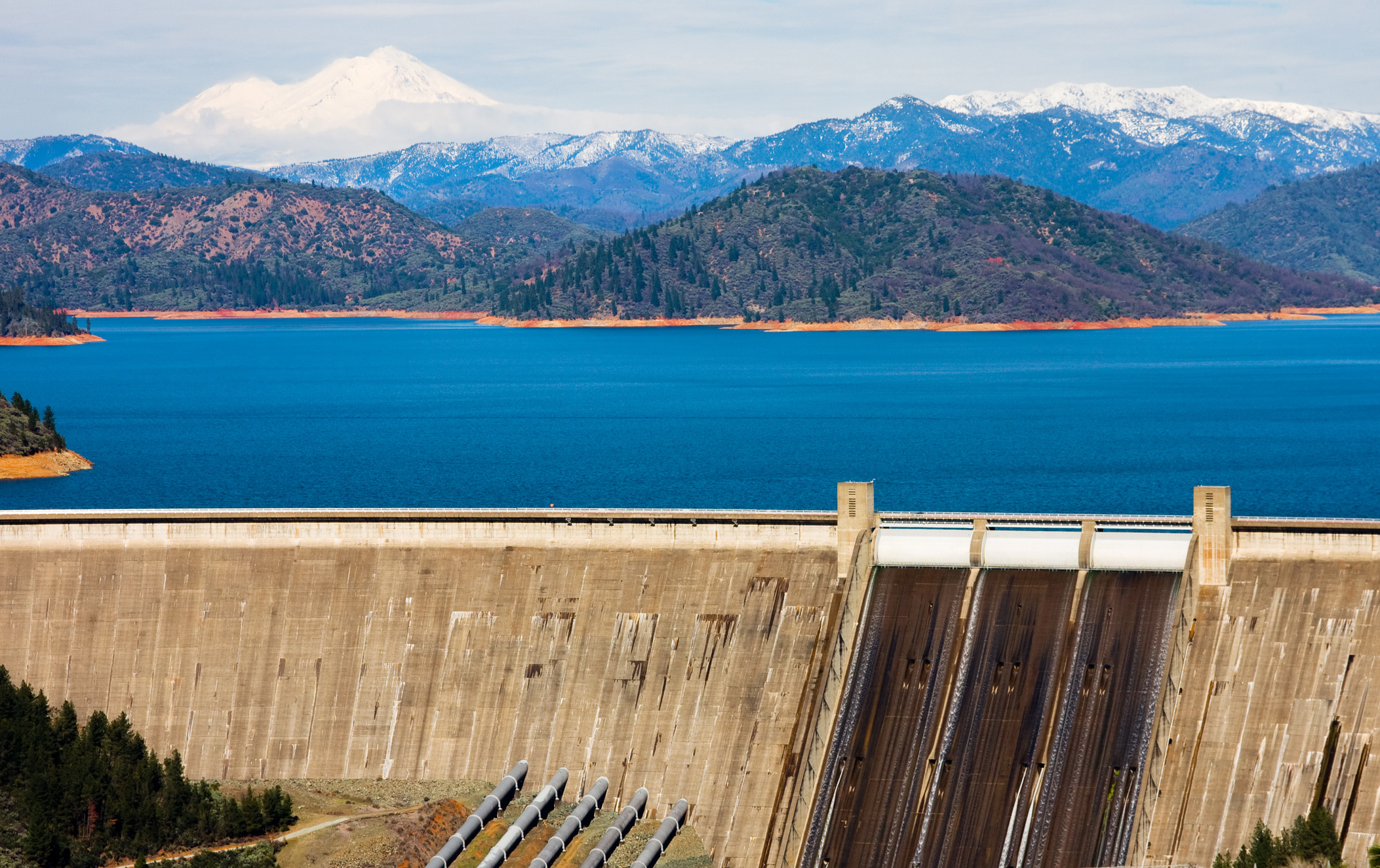 Shasta Lake, Raising Shasta Dam, McCloud River, 2110x1330 HD Desktop