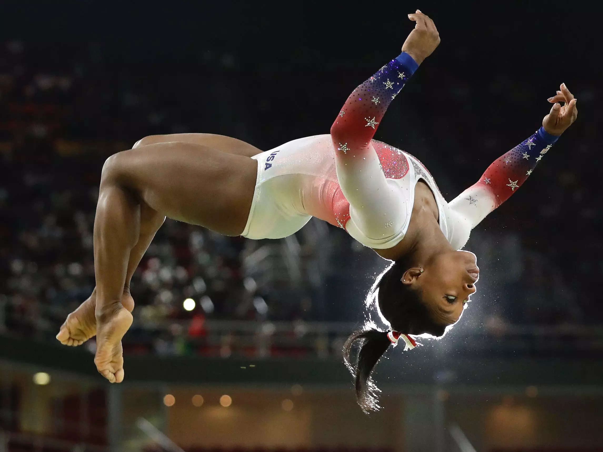 Artistic Gymnastics, Simone Biles's comeback, Overcoming challenges, Resilience, 2300x1720 HD Desktop