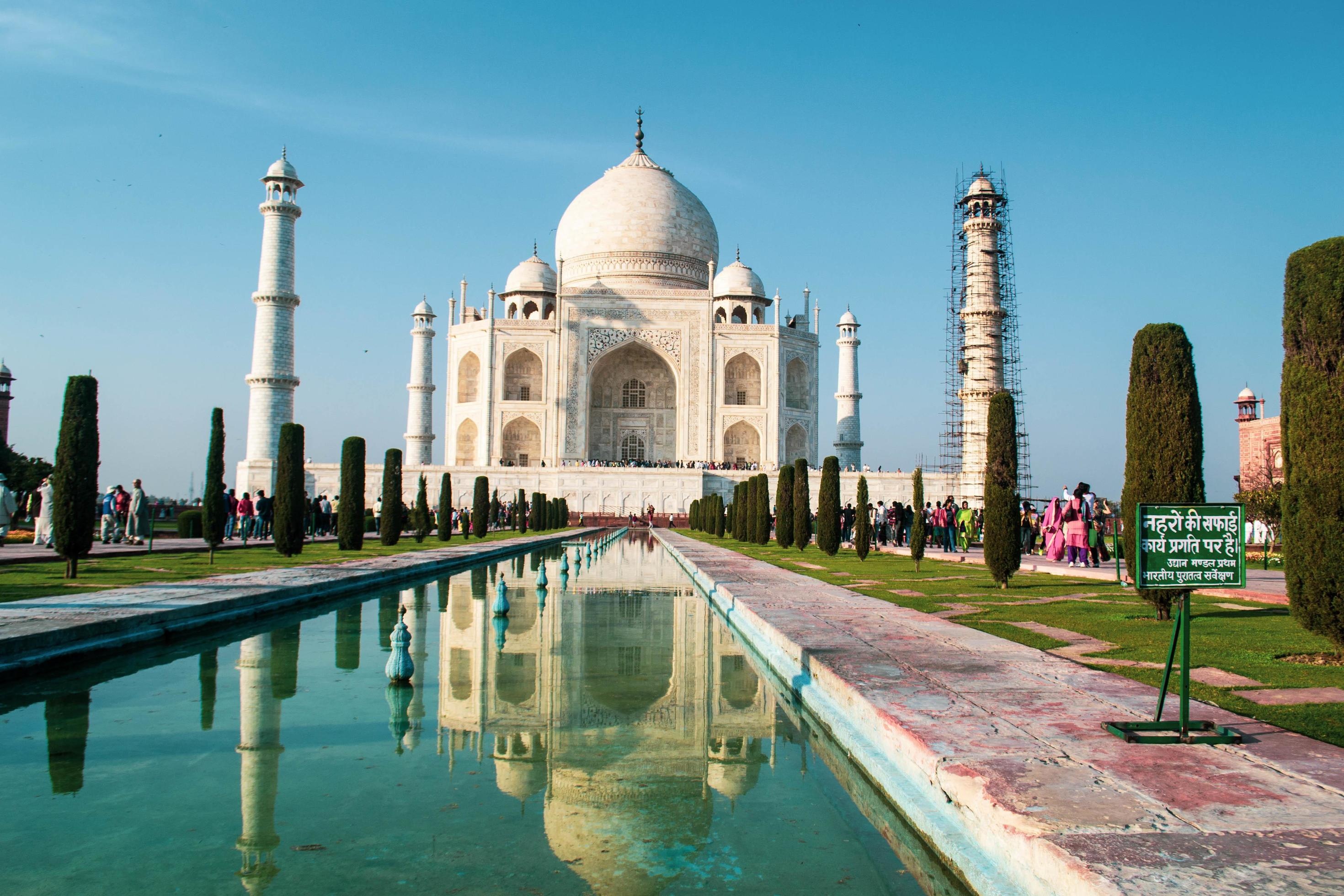 Taj Mahal, Captivating aerial view, Vibrant Indian culture, Vector stock photo, 2940x1960 HD Desktop