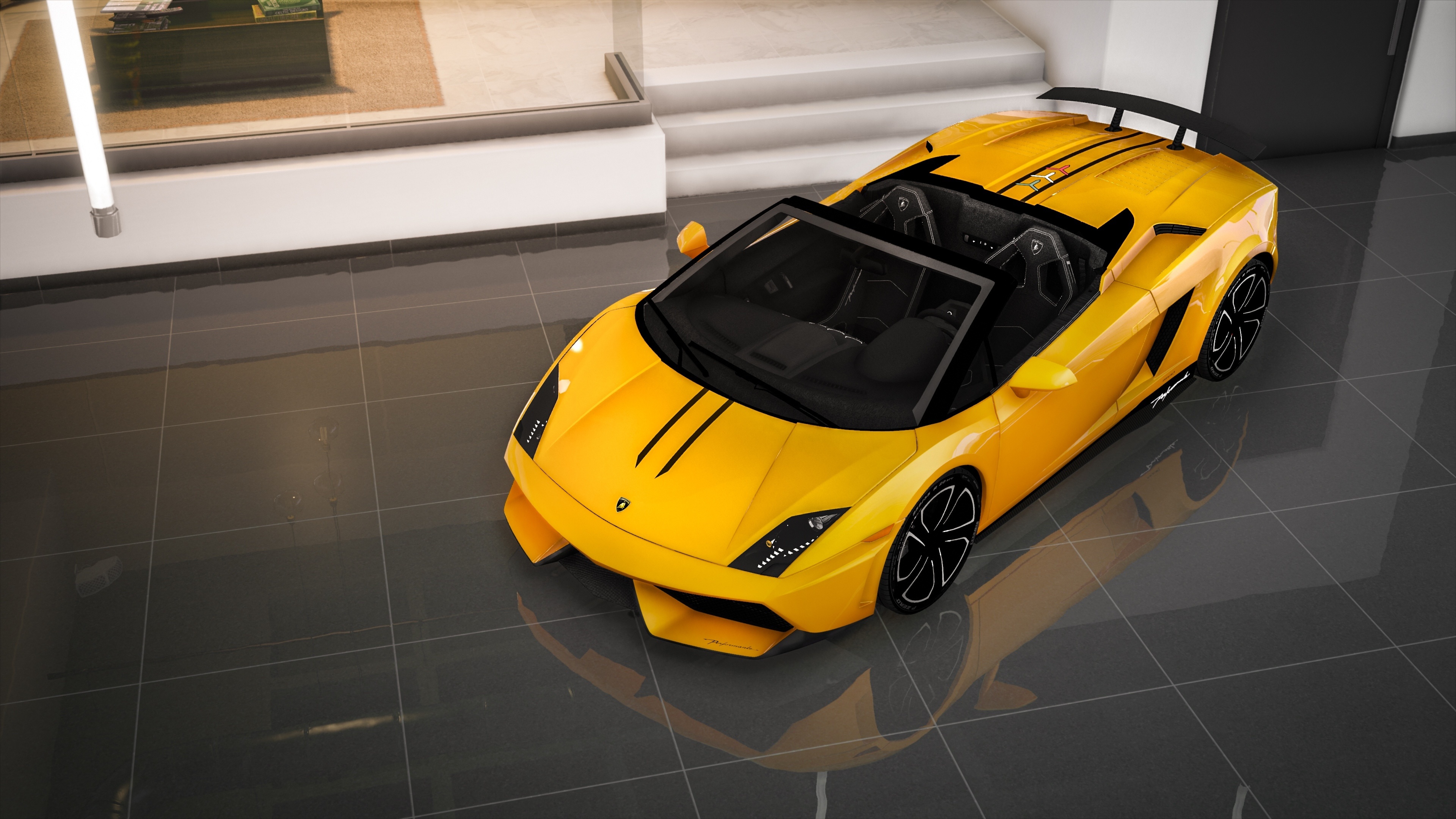 Free mods, Lamborghini Gallardo Spyder LP 570-4, Add-on extras, Car customization, 3840x2160 4K Desktop