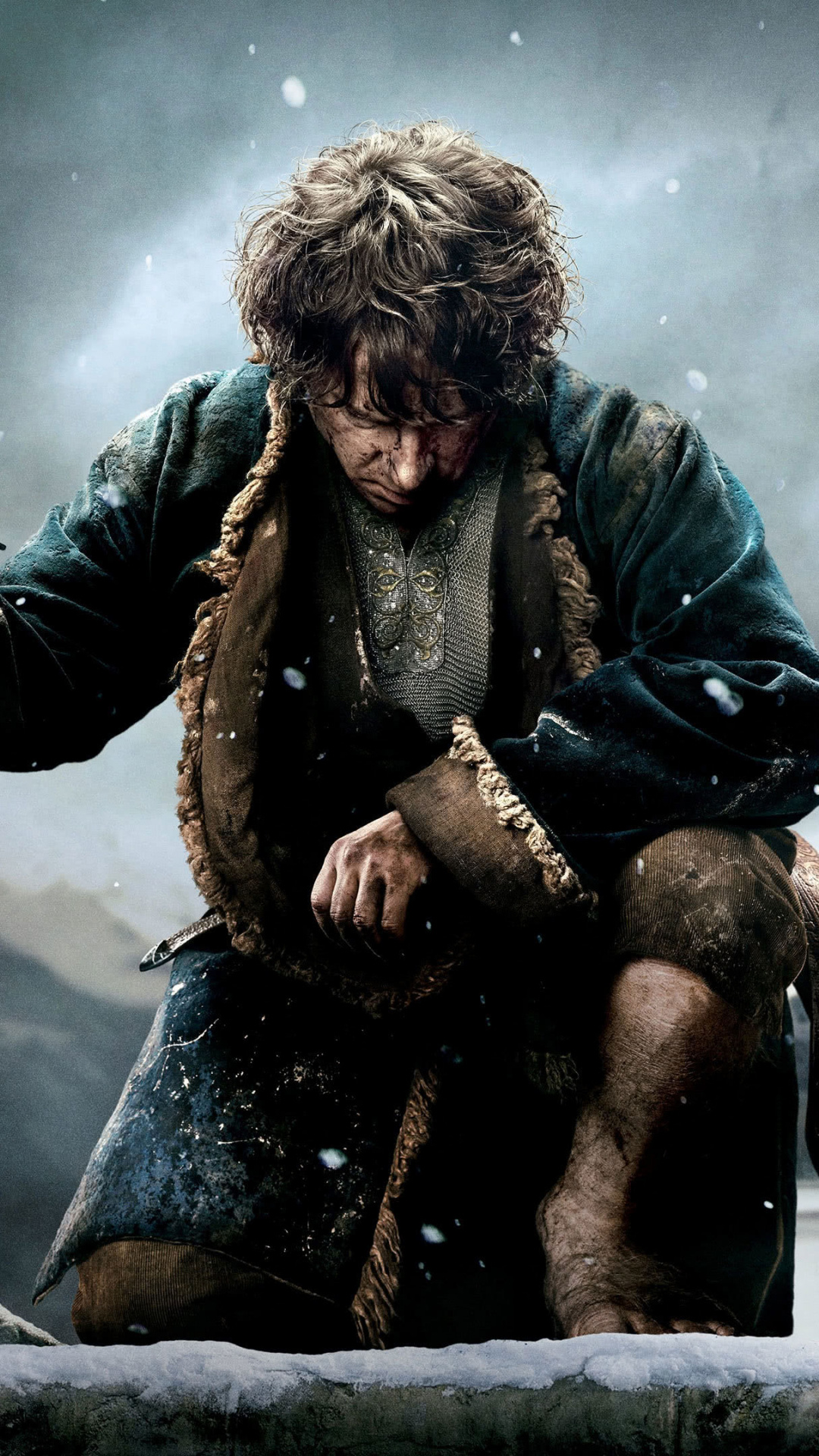 Bilbo Baggins character, 4K wallpaper, High definition image, Movie tribute, 1080x1920 Full HD Handy