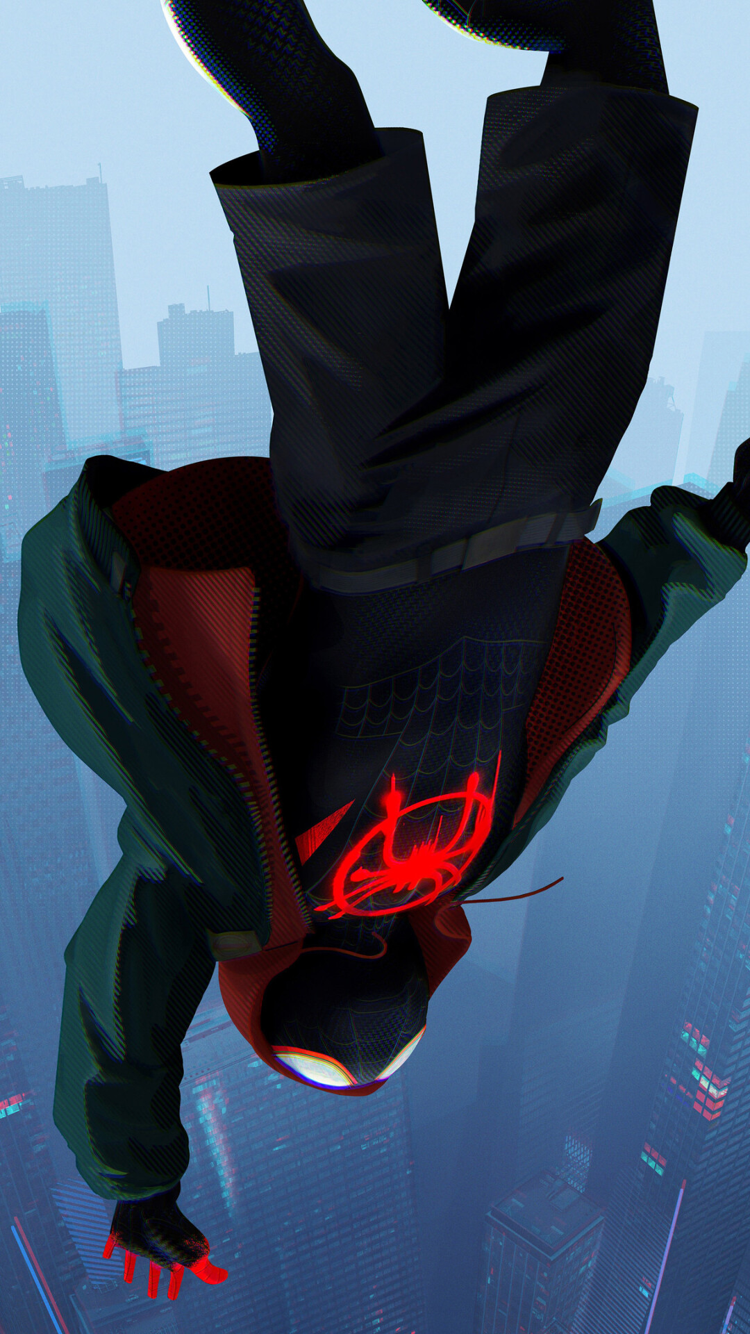 Spider-Man: Into the Spider-Verse: Bob Persichetti and Rodney Rothman's feature directorial debuts. 1080x1920 Full HD Wallpaper.