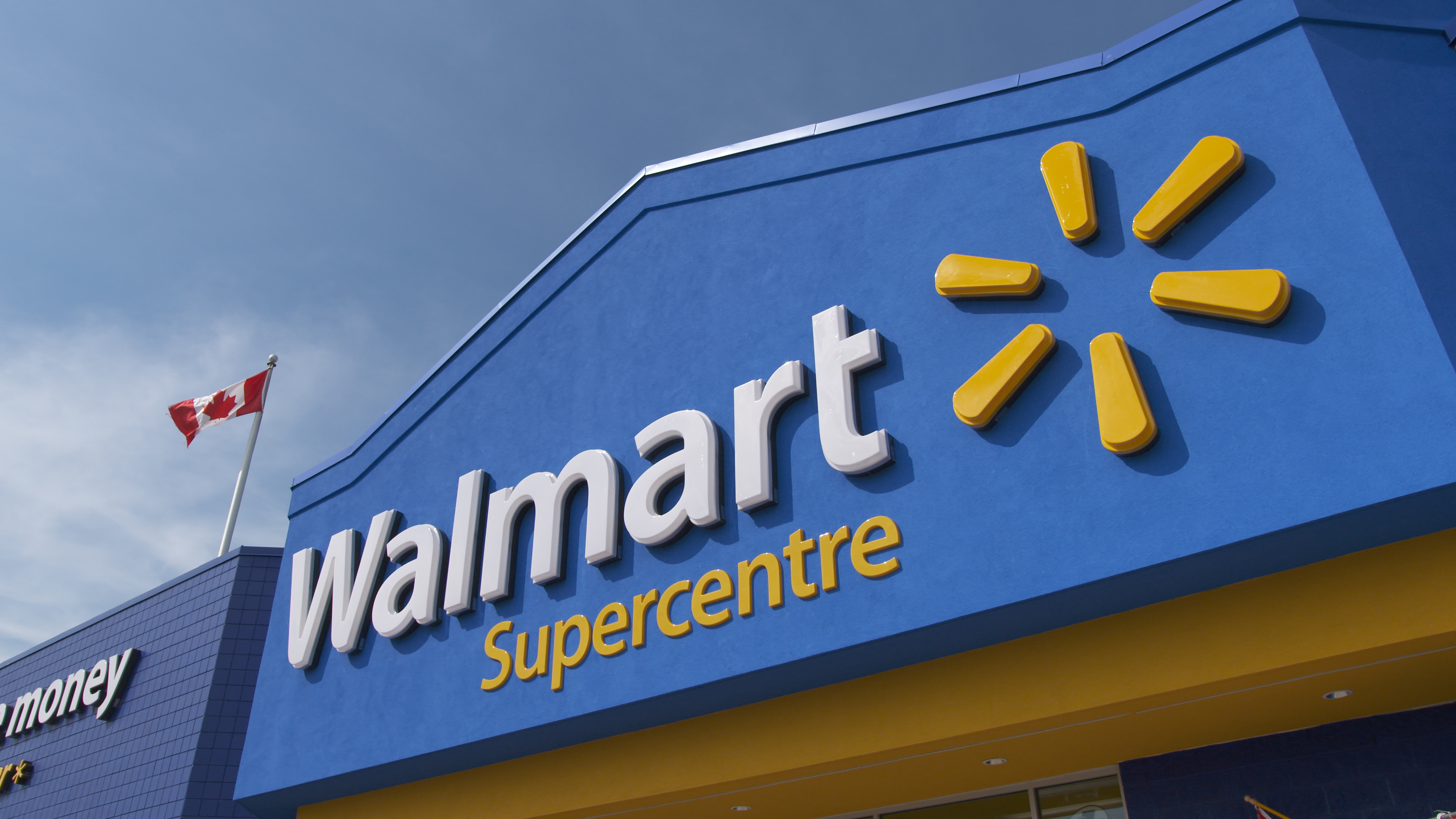 Walmart: A chain of hypermarkets called supercenters, discount department stores, and grocery stores from the United States. 3840x2160 4K Wallpaper.
