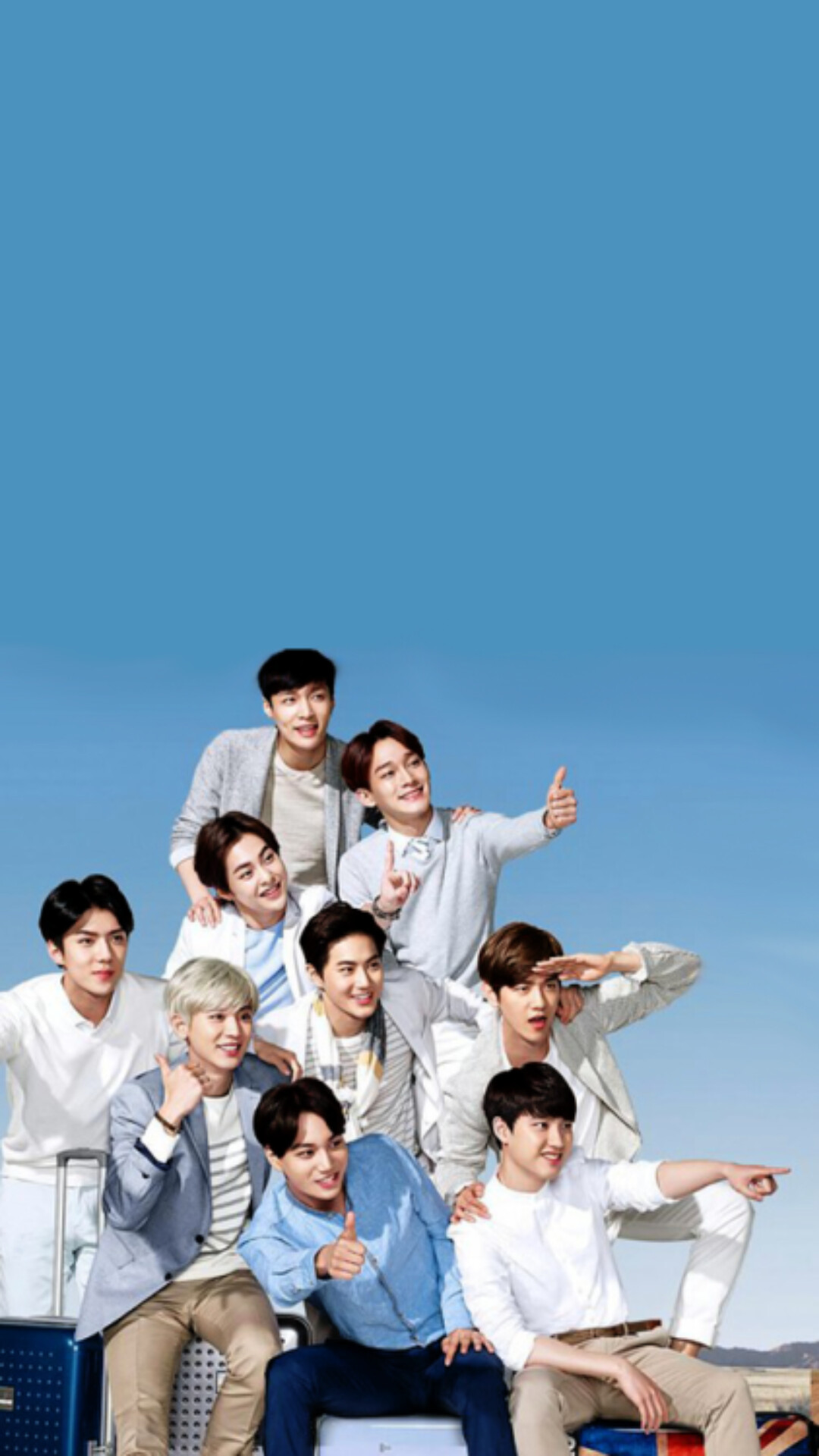 EXO: The band was awarded the Newcomer Award at the Golden Disc Awards. 1080x1920 Full HD Wallpaper.